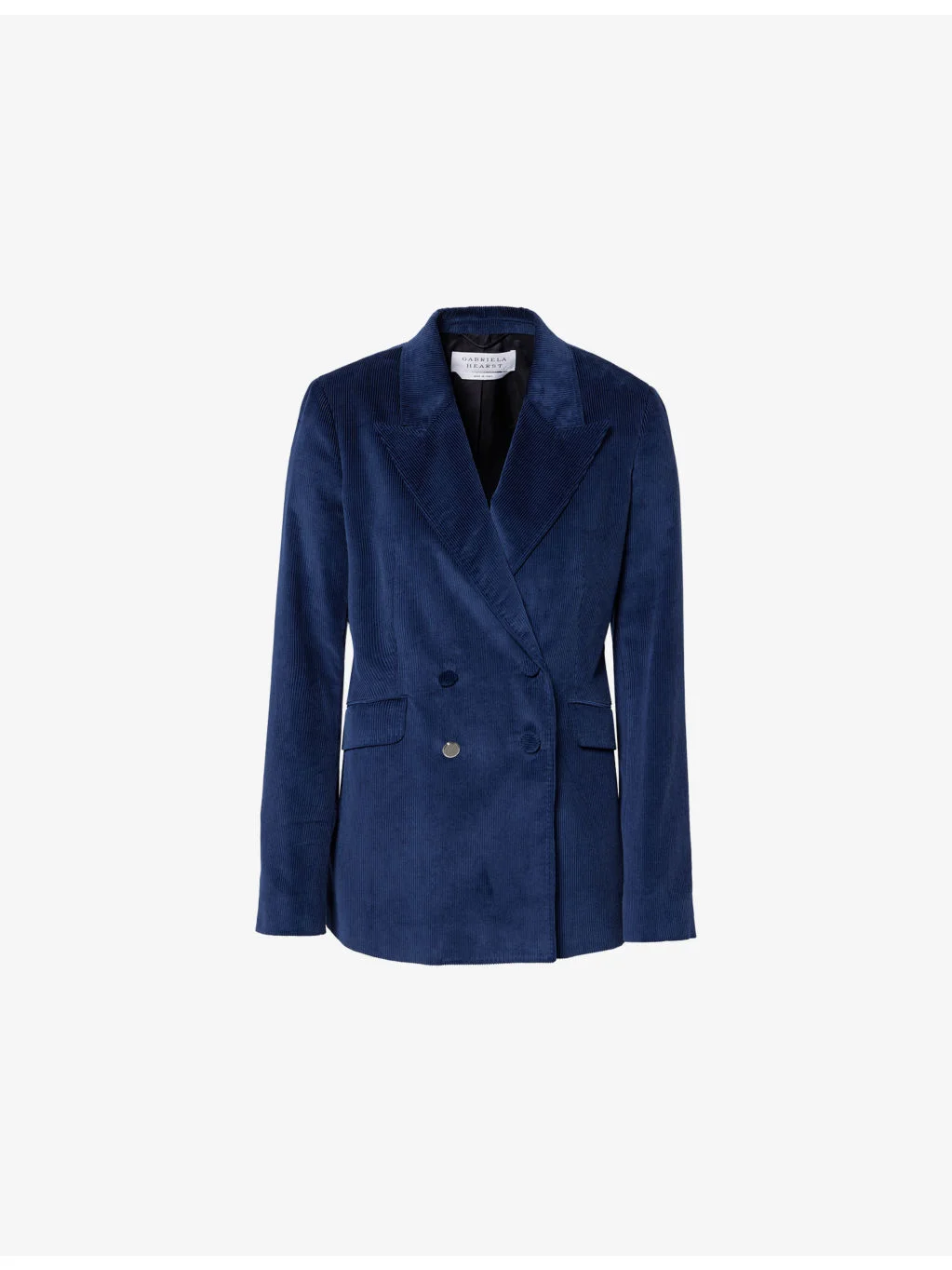Angela Double-Breasted Cotton-Corduroy Blazer - 1
