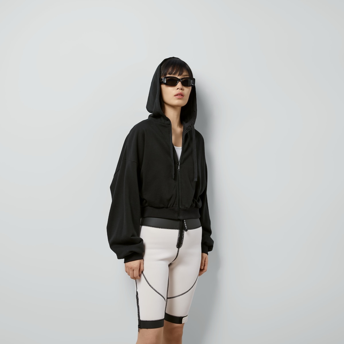Reversible cotton jersey zip jacket - 7