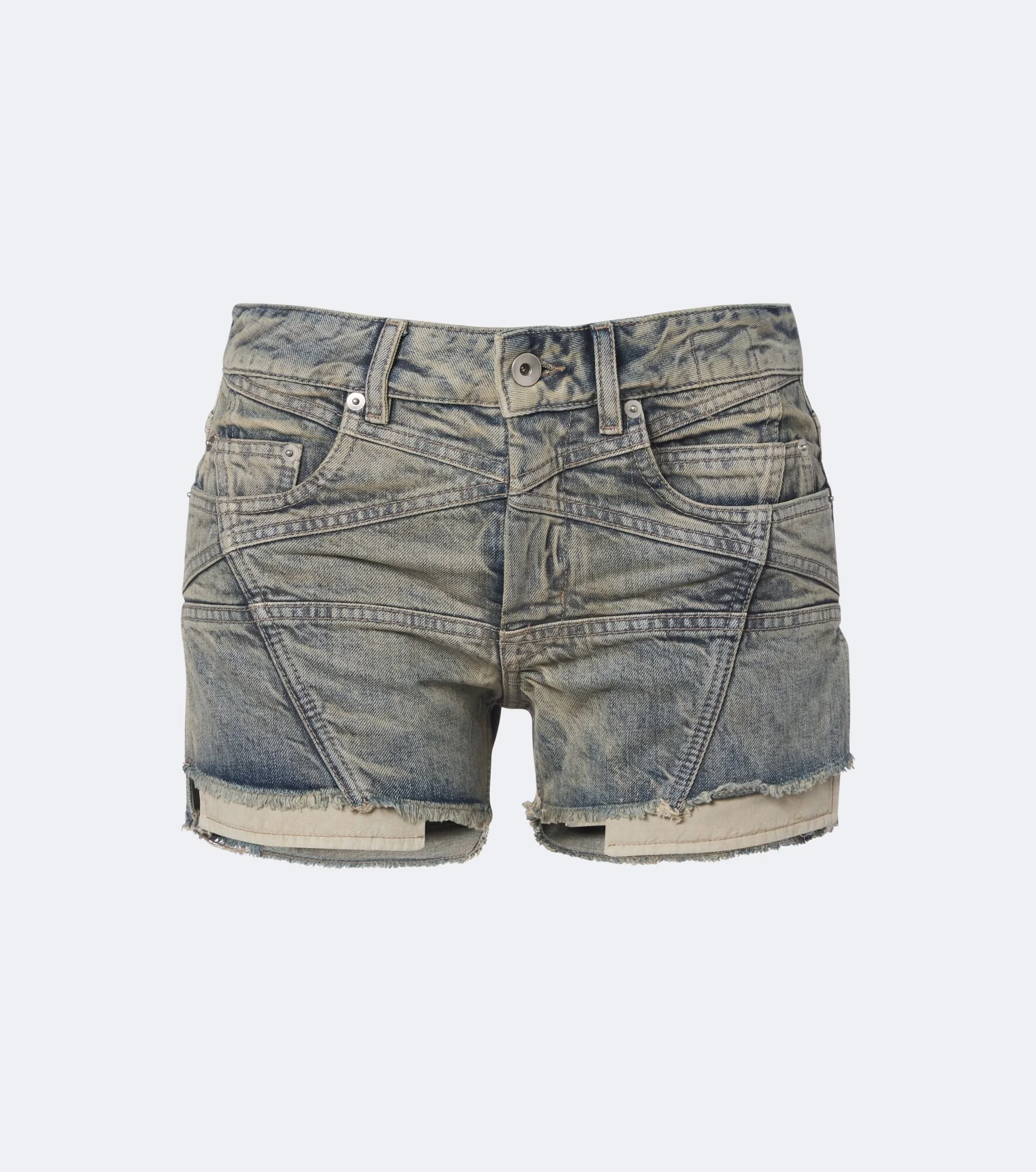 DRKSHDW Lana faded denim shorts - 1