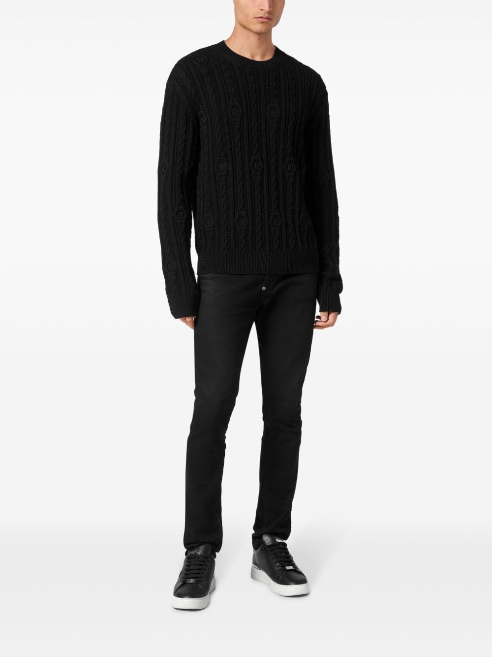 logo-embroidered jumper - 2