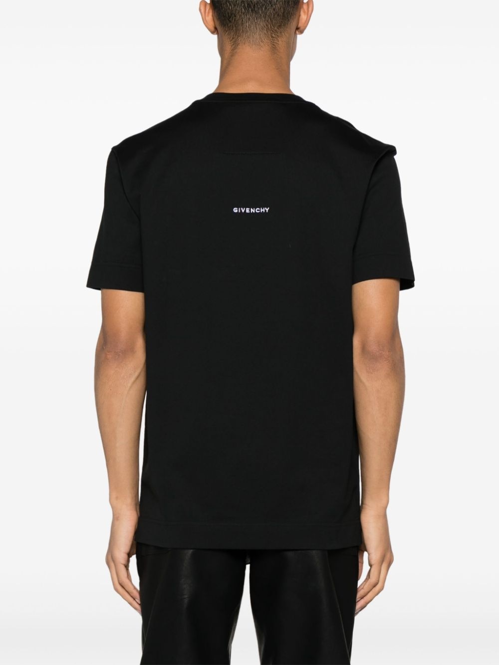 4G-embroidered cotton T-shirt - 4