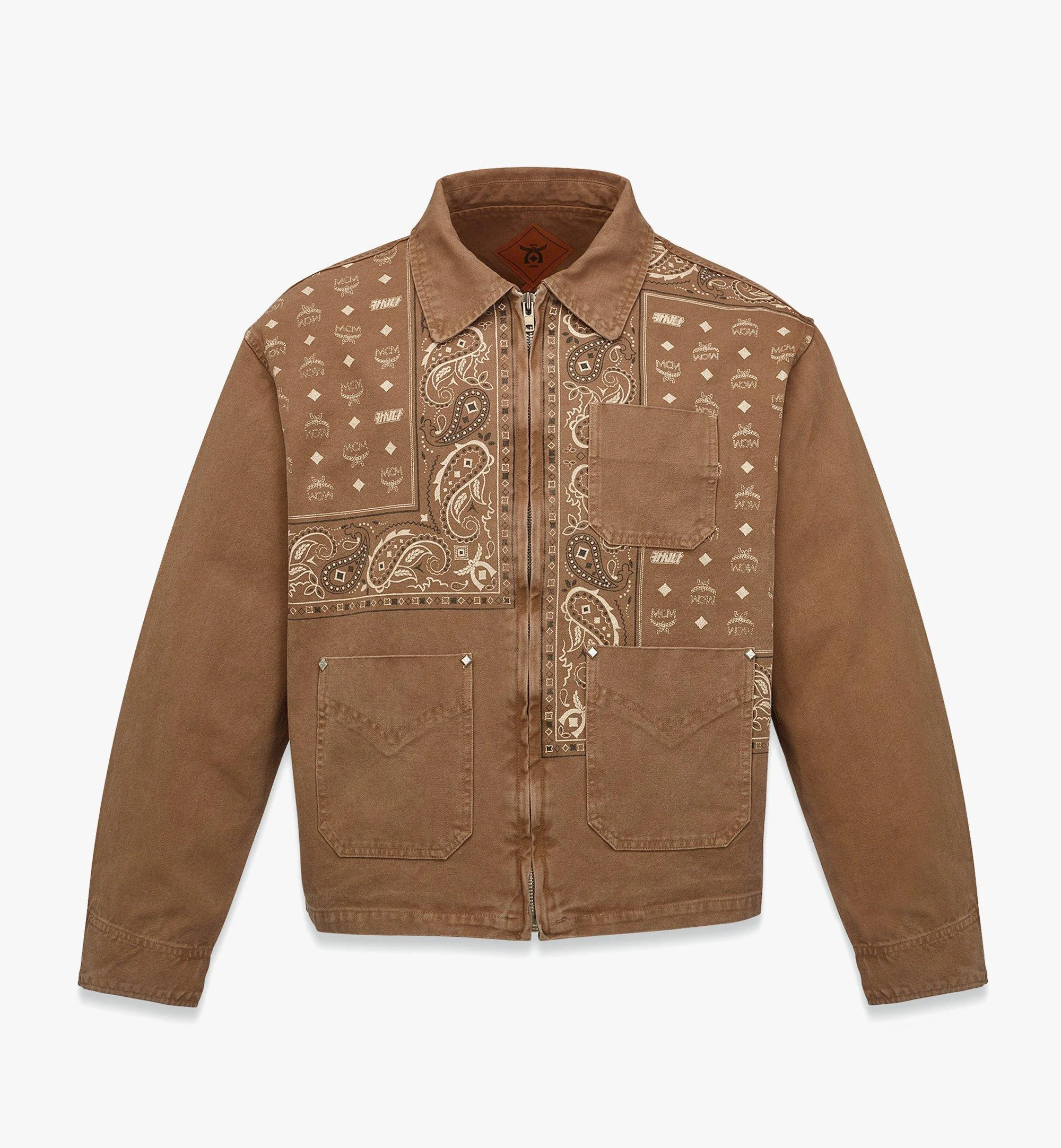 MCM x KASINA Bandana Monogram Jacket in Oxford Cotton - 1