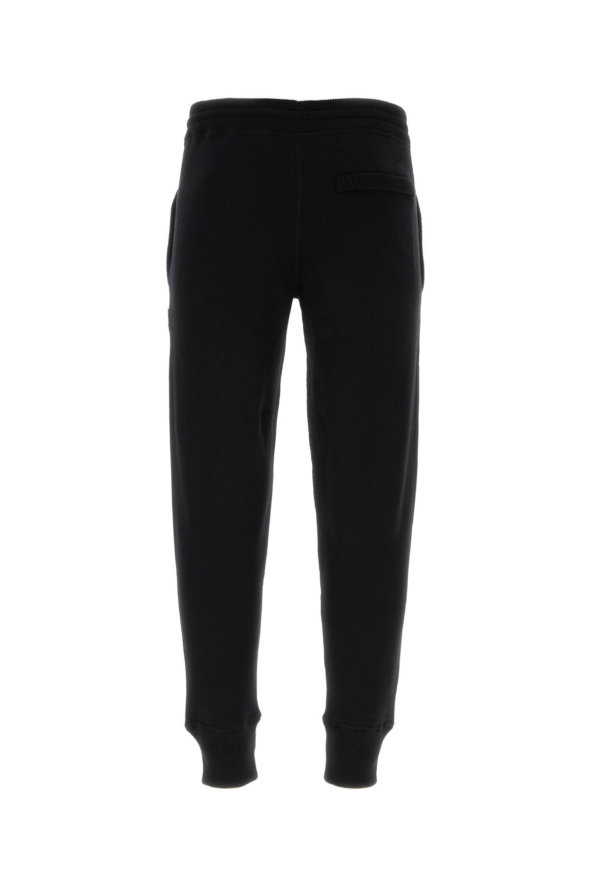 Black wool blend joggers - 2
