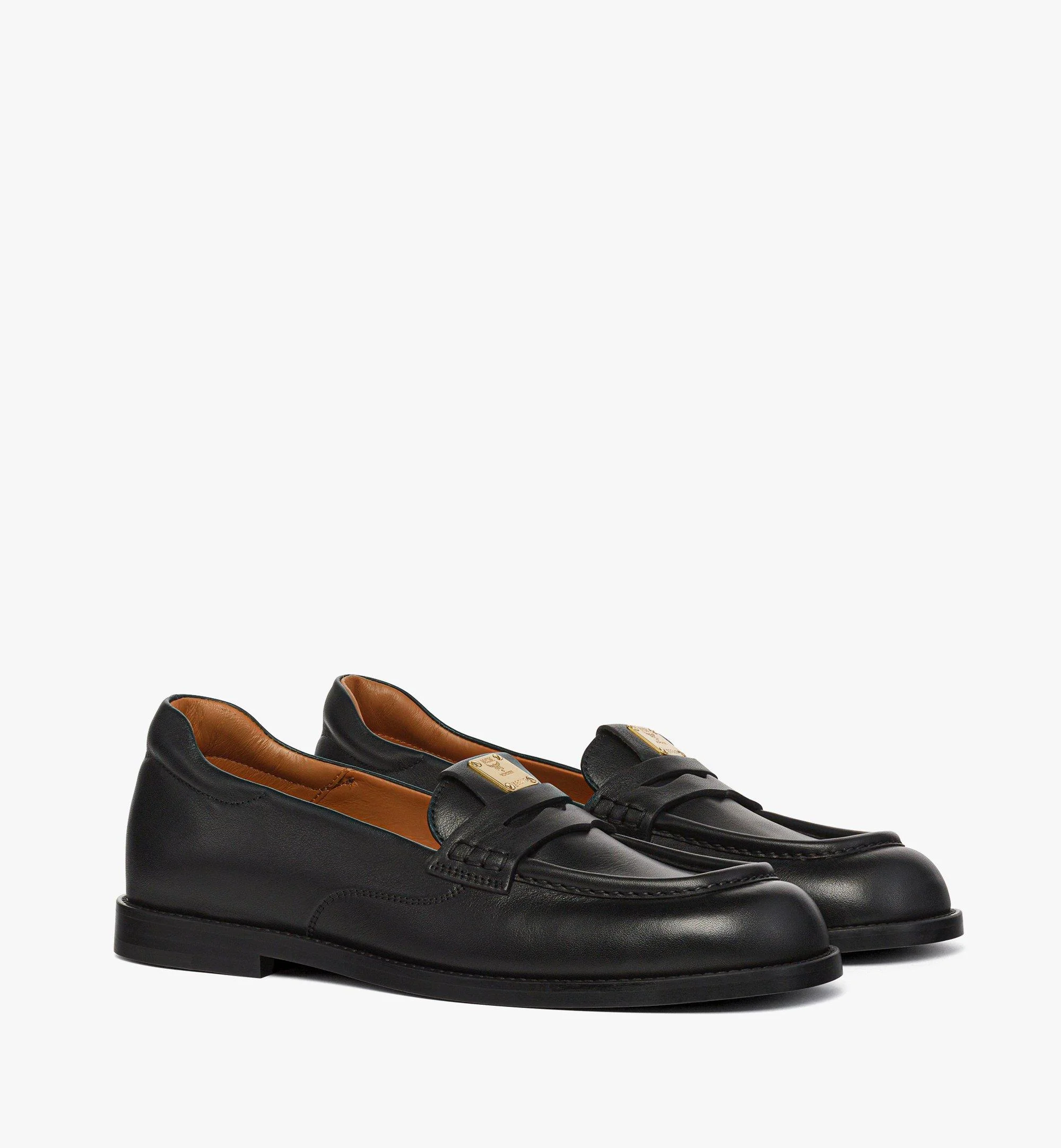 Brass Plate Loafers in Calfskin - 1