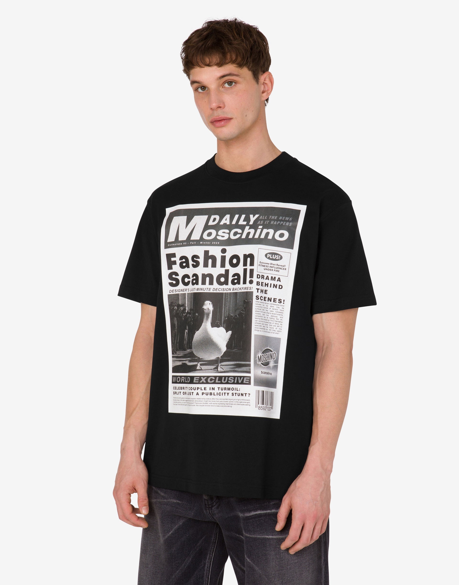 PRINTED ORGANIC COTTON JERSEY T-SHIRT - 2