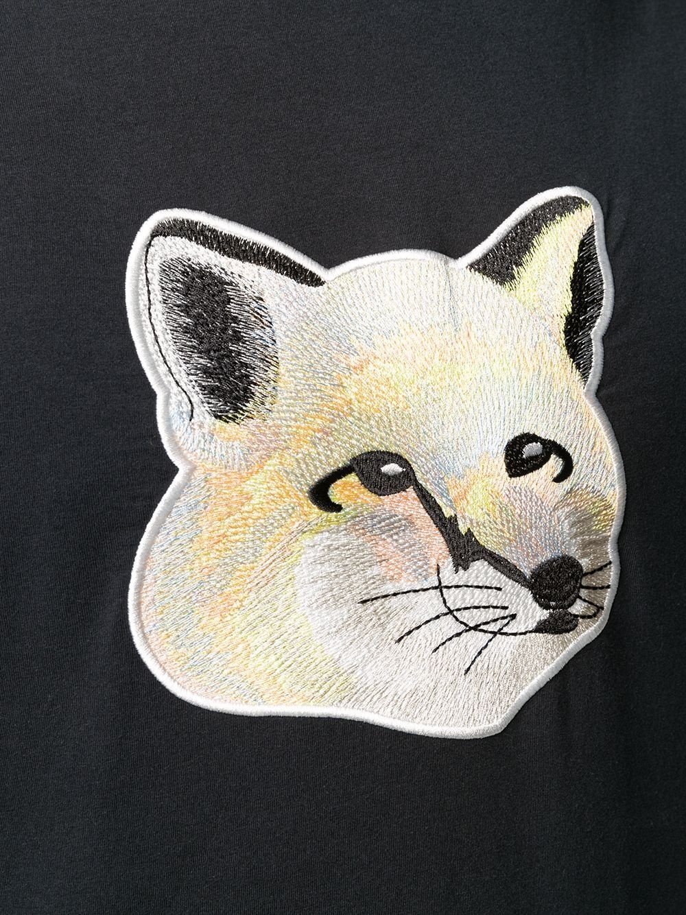 embroidered fox patch T-shirt - 6