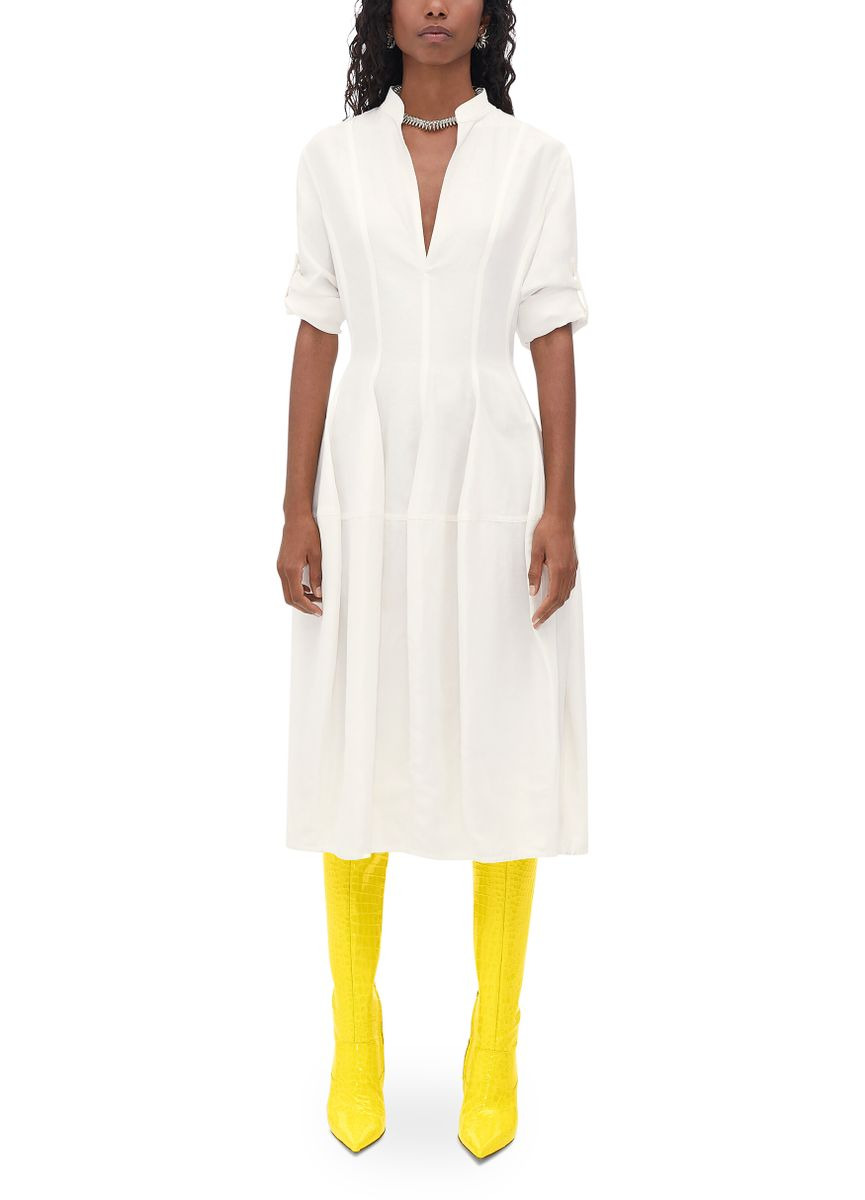 Viscose and linen dress - 2