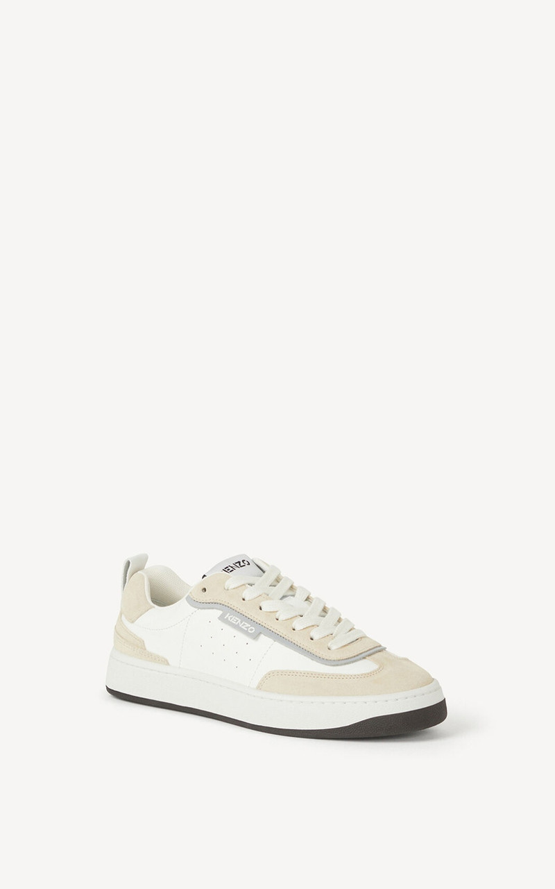 KENZO Kourt 80 leather trainers 2