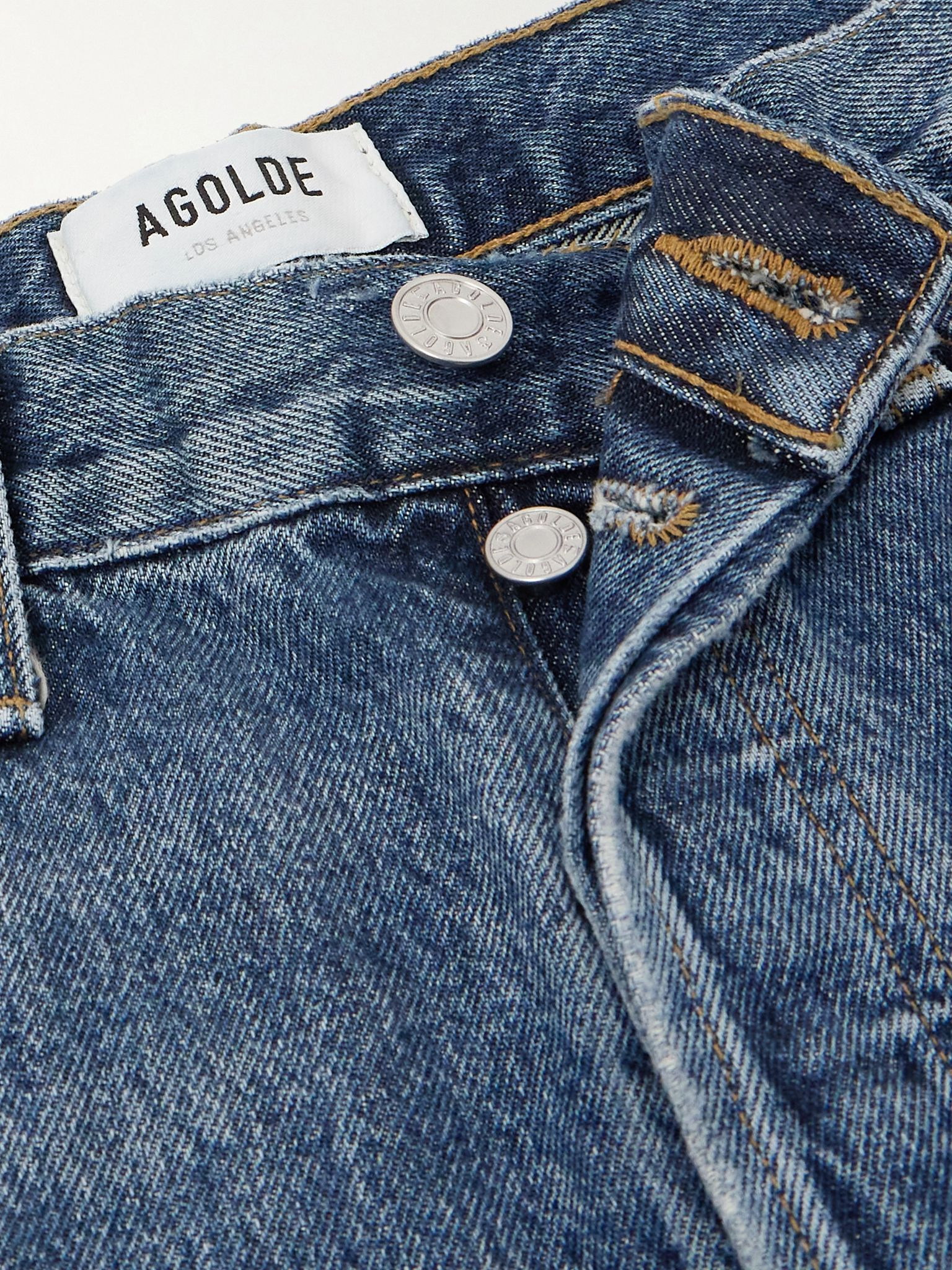 Luna high-rise tapered organic jeans Dark denim - 5
