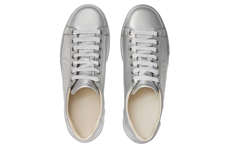 (WMNS) Gucci Ace 'Metallic Silver' 663168-B8B20-8106 - 3