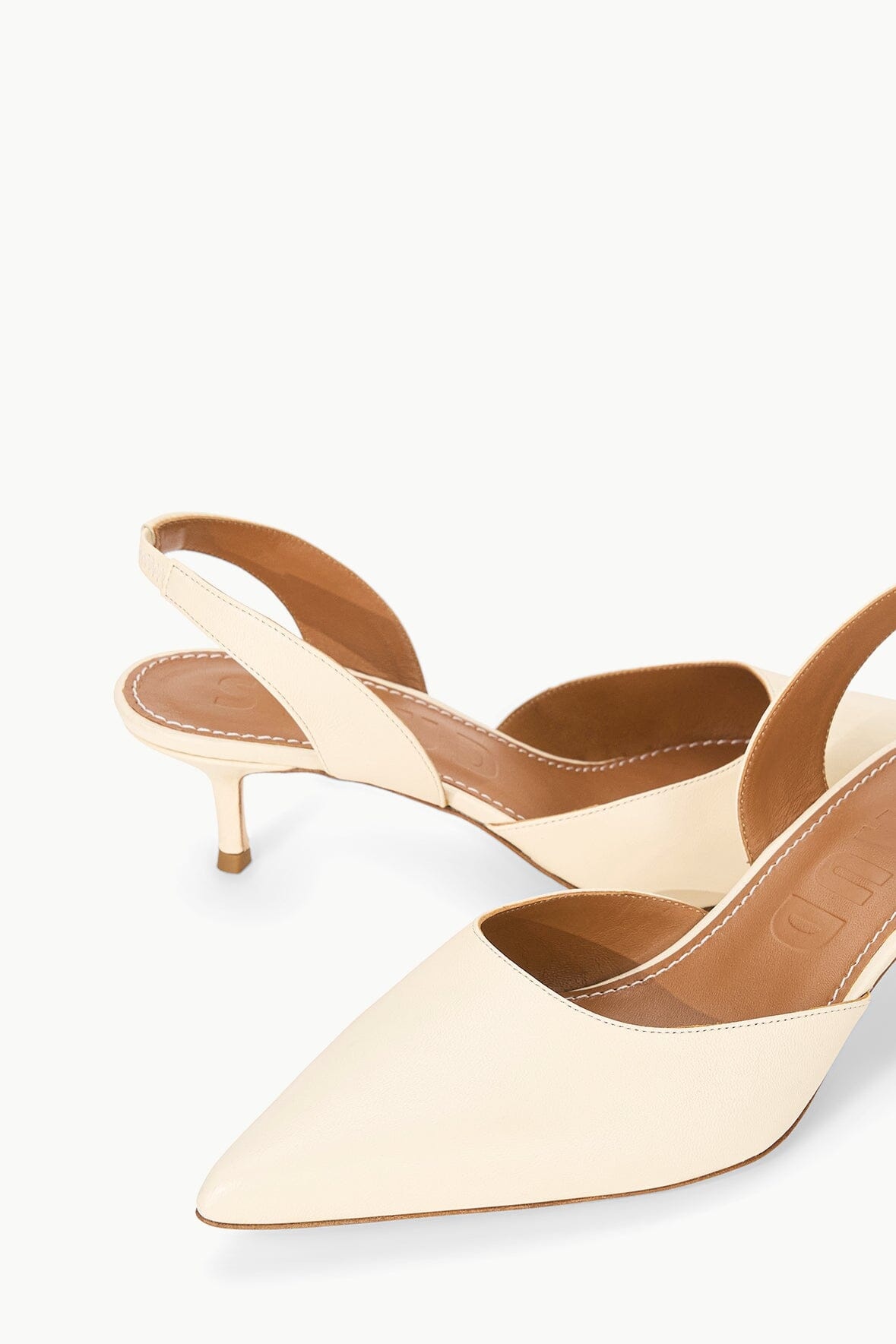 STAUD SEBASTIAN SLINGBACK CREAM - 6