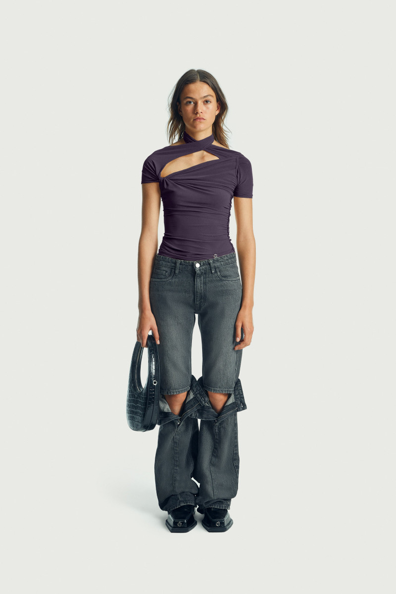 COPERNI Asymmetric Draped Mesh Top outlook
