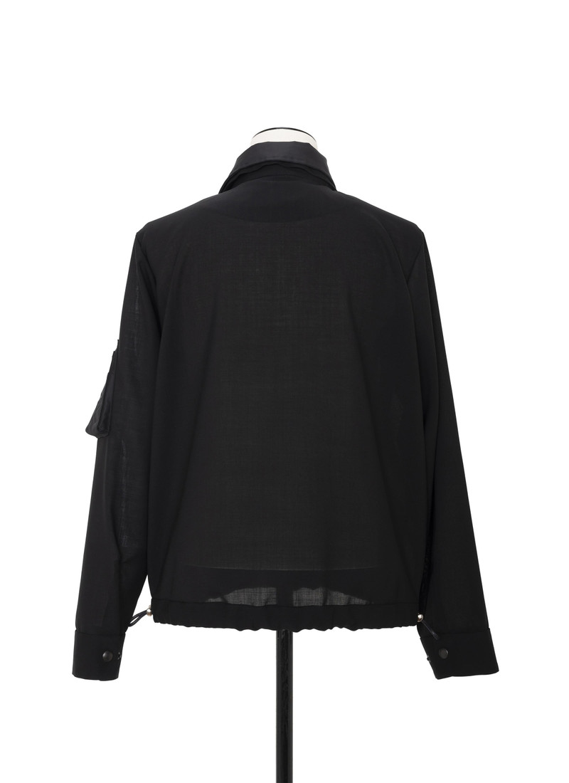 Wool Suiting x Nylon Twill Jacket 4