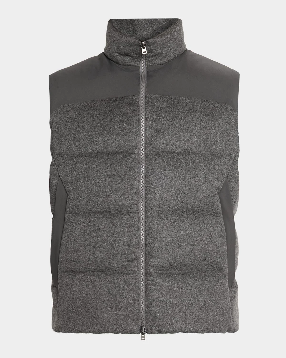 Men's Insulated Cashmere Reversible Vest - 1