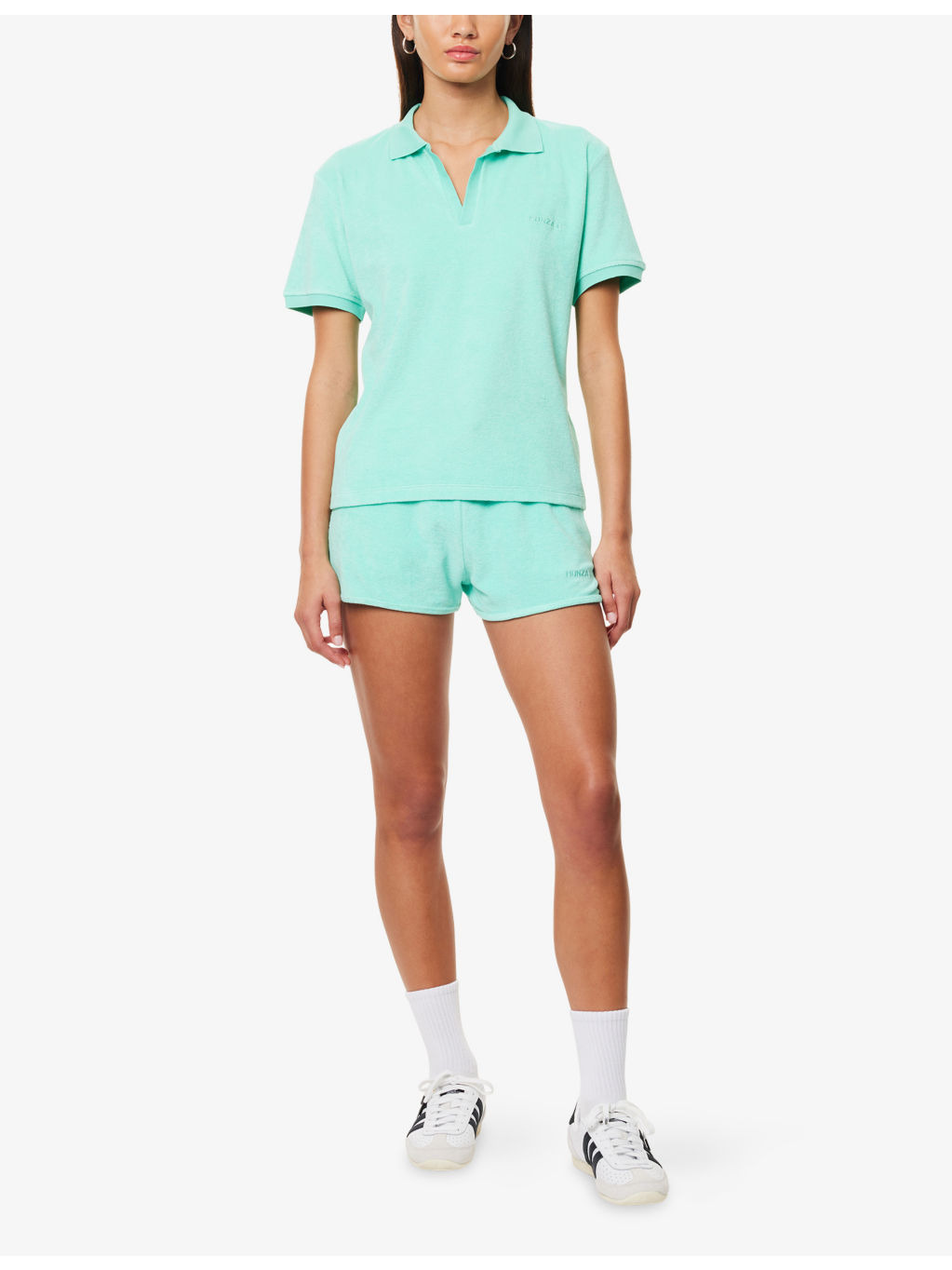 Towelling Short-Sleeves Cotton-Jersey Polo Shirt - 2