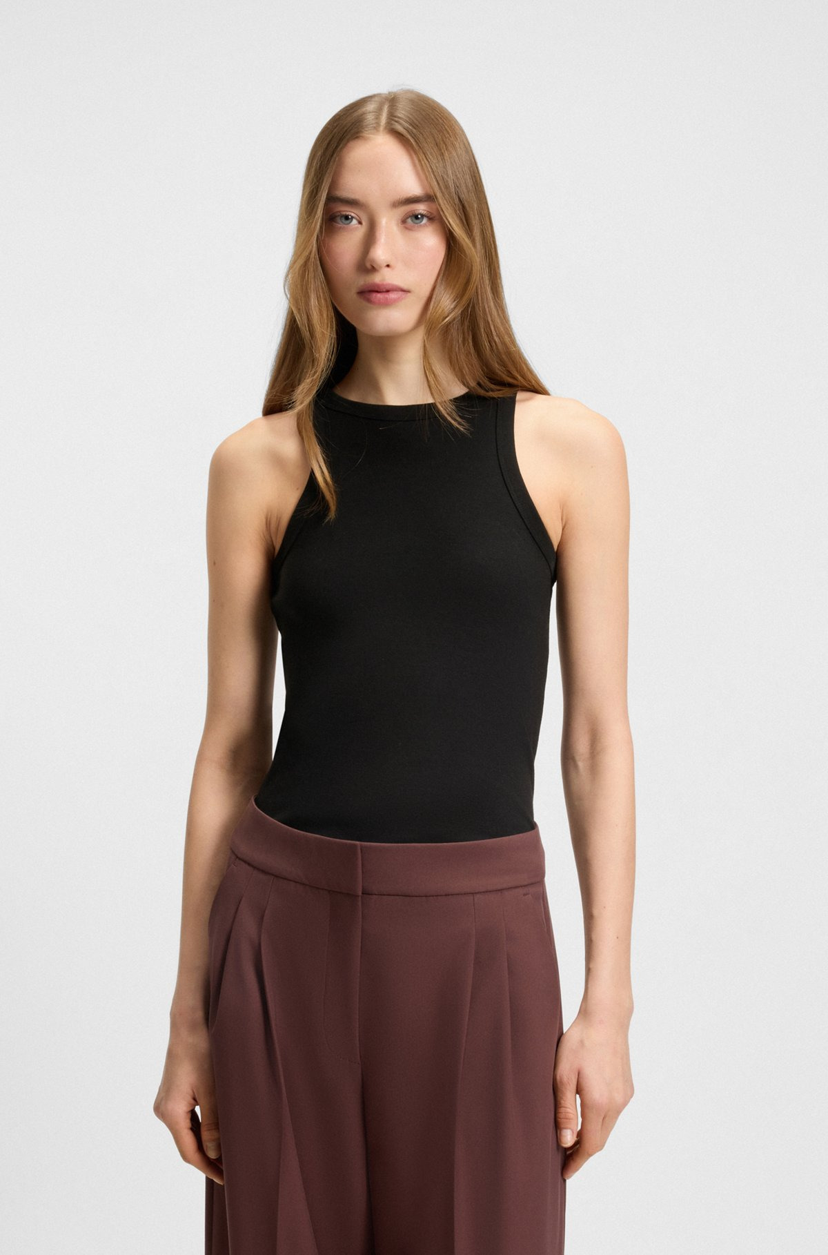 SLIM-FIT PANTS IN A STRETCH-COTTON - 2