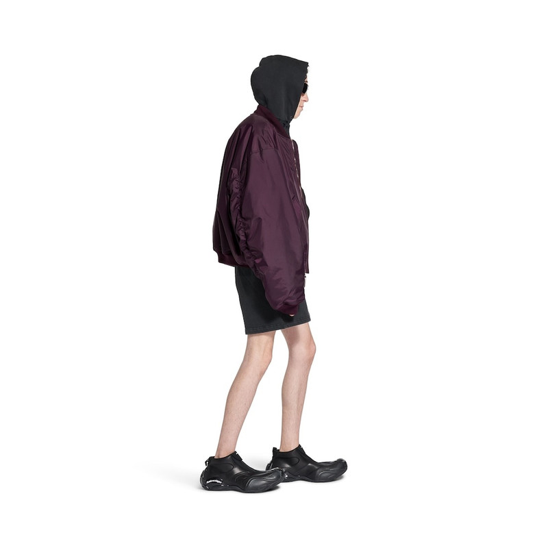 Bomber Jacket Large Fit in Dark Purple 5