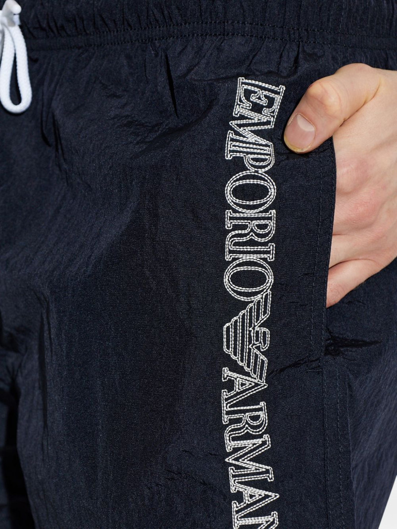 EMPORIO ARMANI logo print swim shorts outlook
