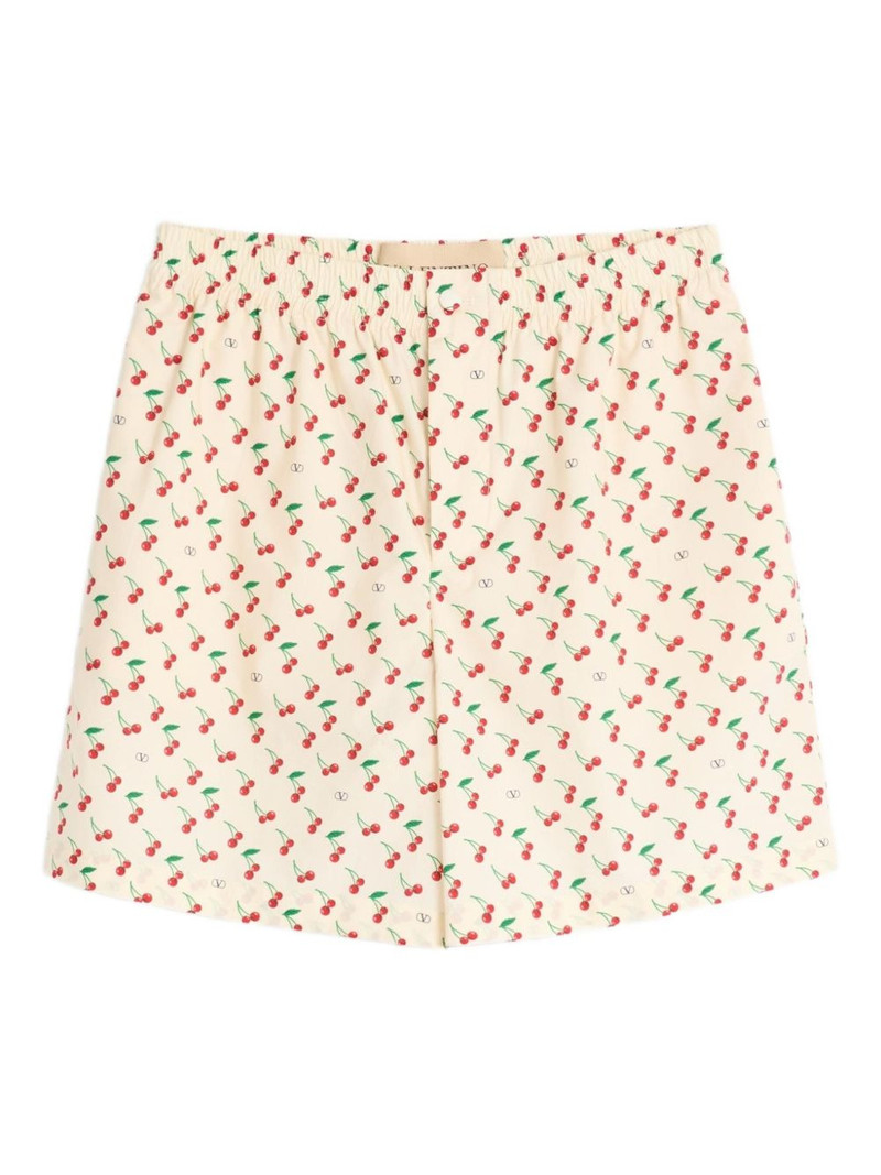 Valentino floral print shorts outlook