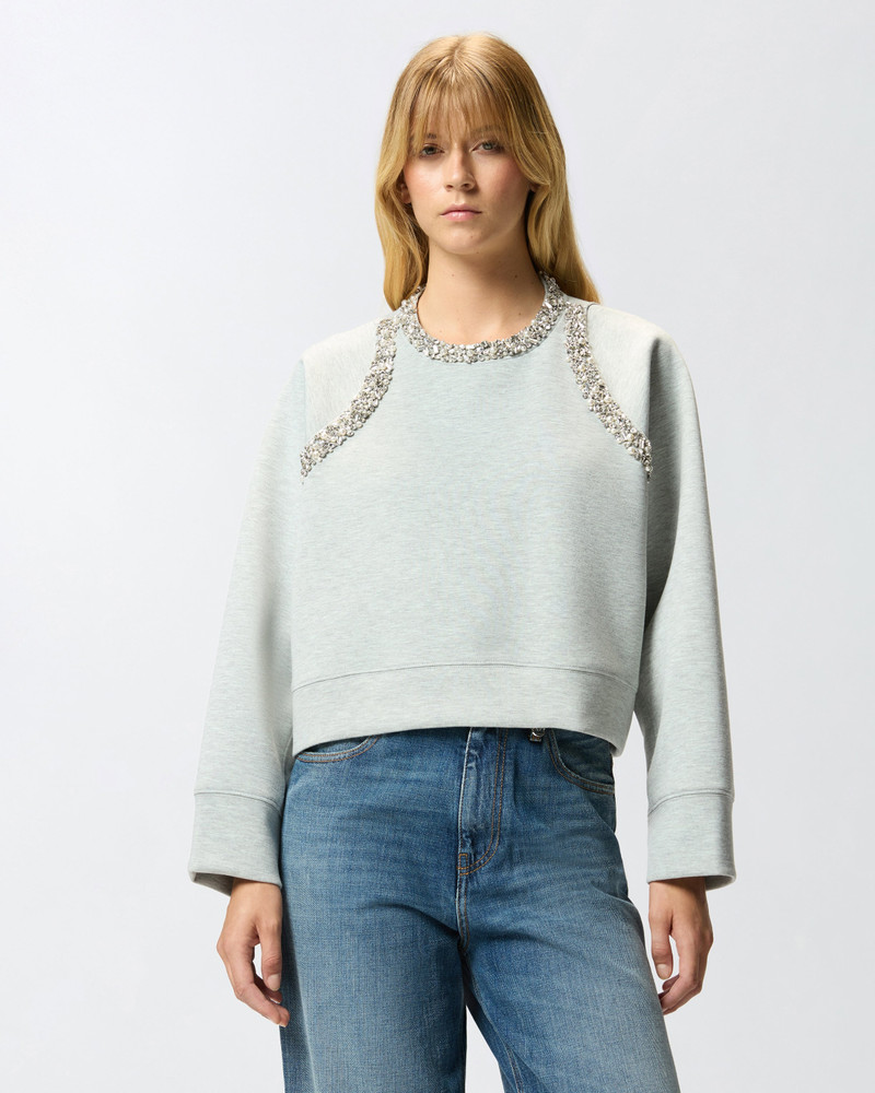 SWEATSHIRT WITH BEJEWELLED APPLIQUÉS 3