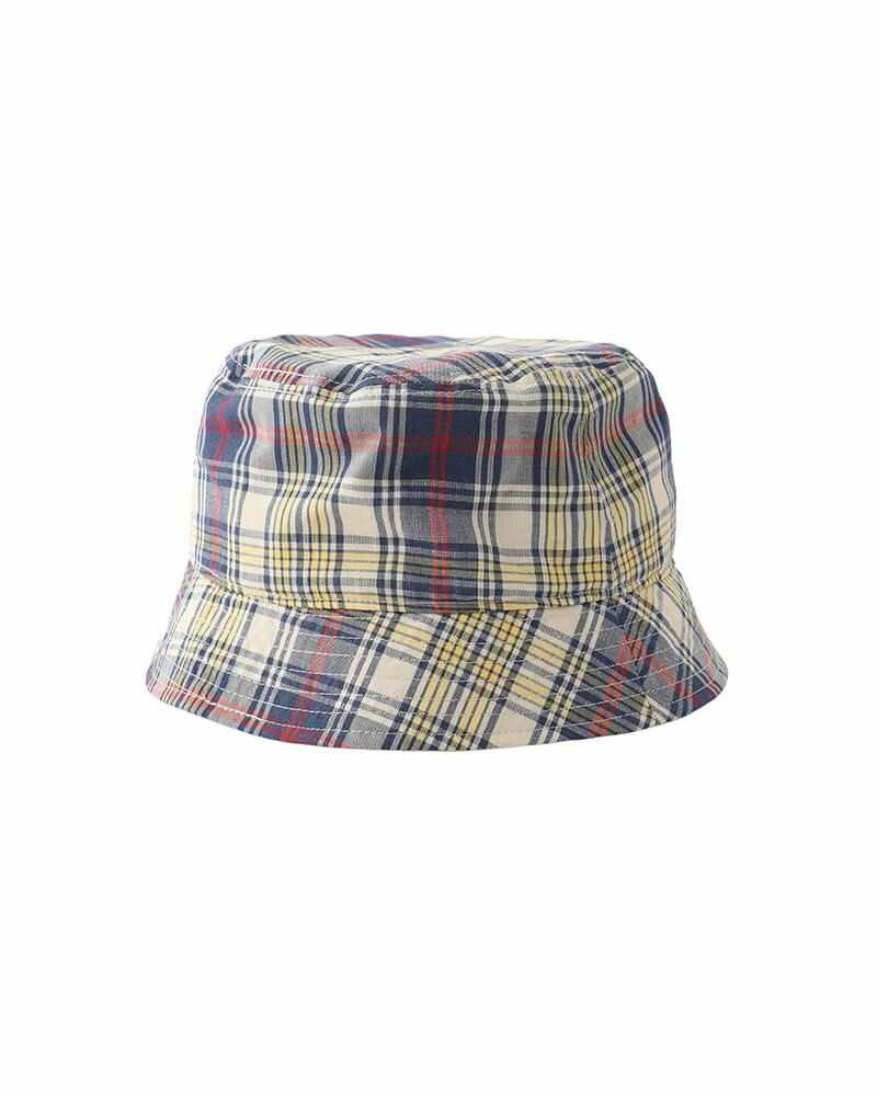 visvim DOME BUCKET HAT MADRAS NAVY outlook