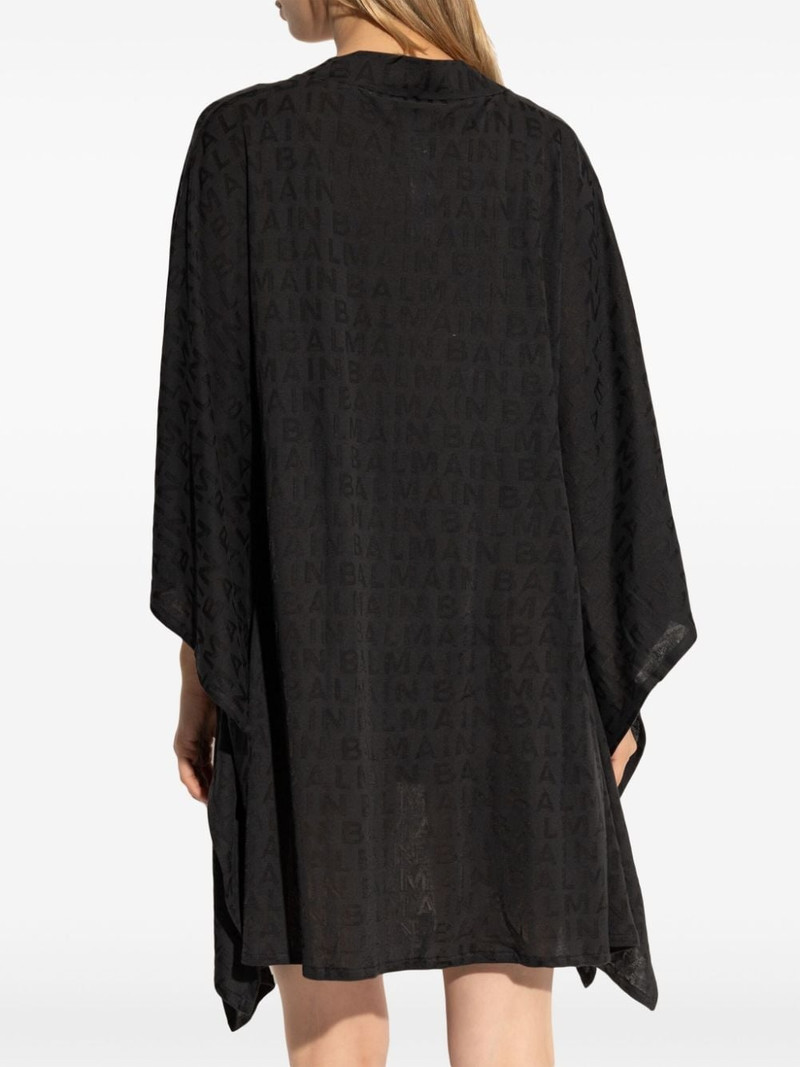 logo-jacquard beach minidress 4