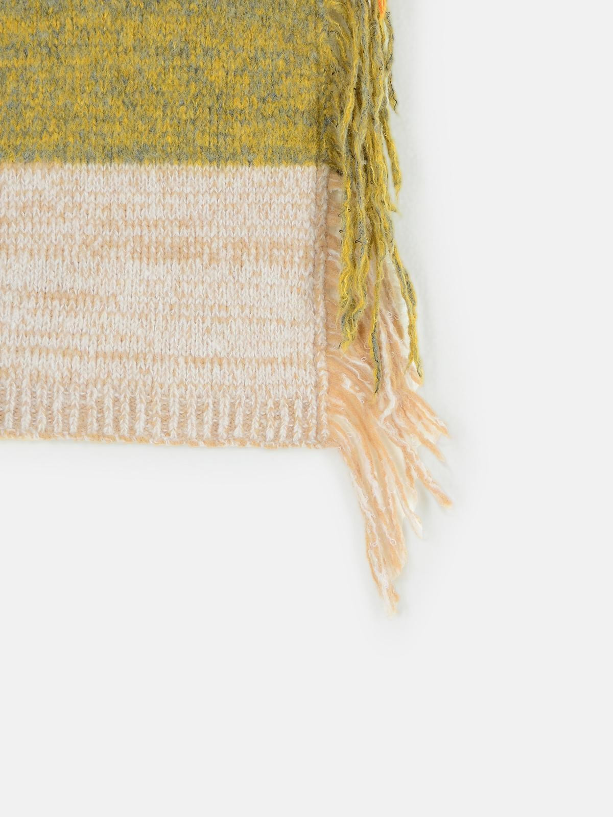 MULTICOLOR WOOL BLEND SCARF - 3