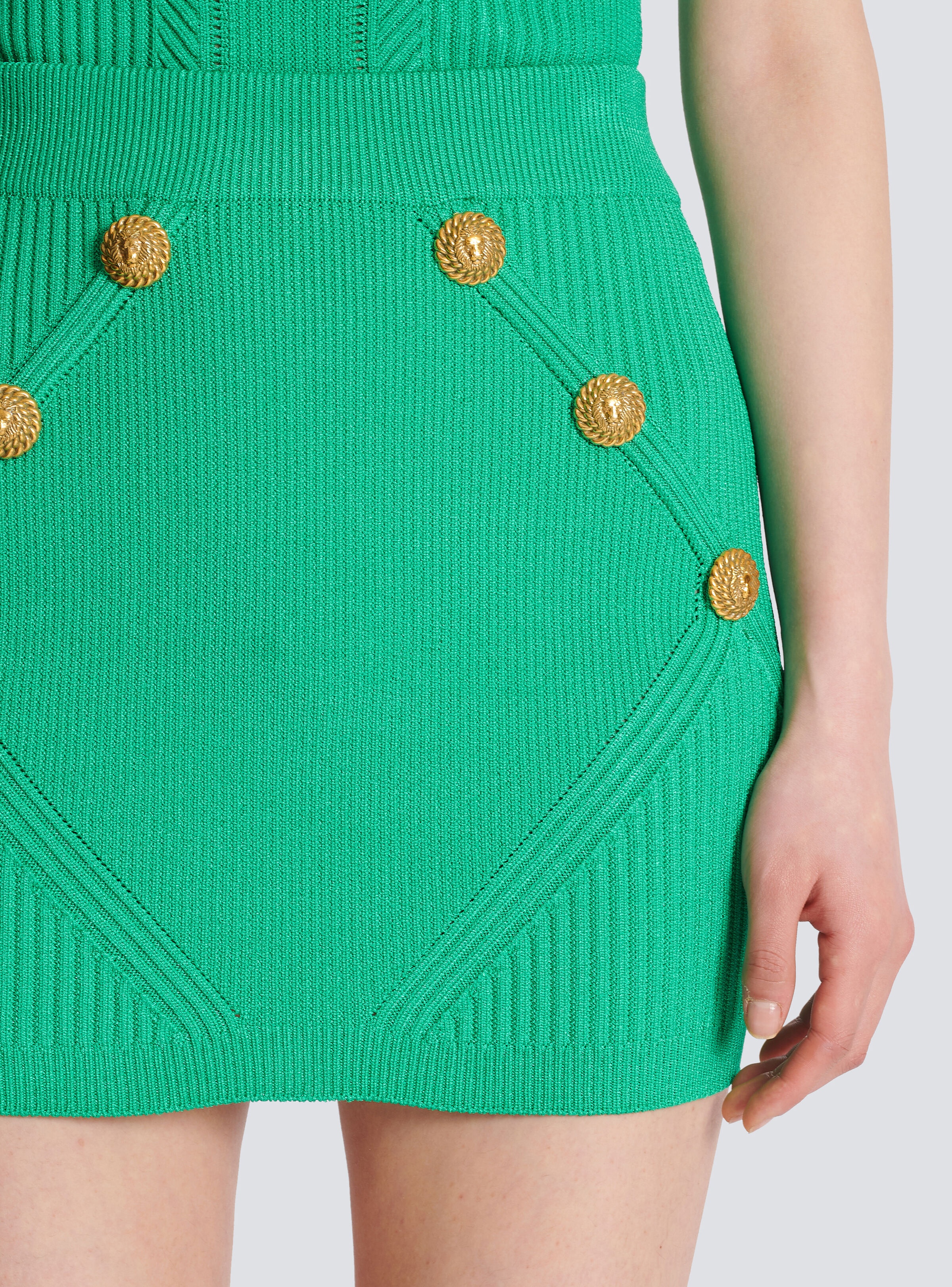 Short knitted skirt - 6