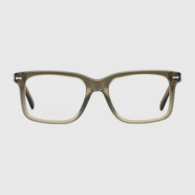 GUCCI Rectangular optical frame outlook