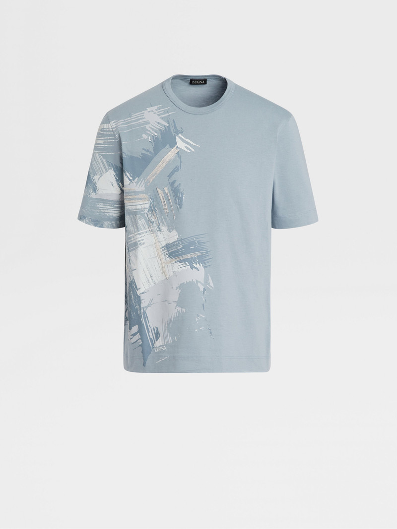 LIGHT AVIO BLUE COTTON T-SHIRT 1