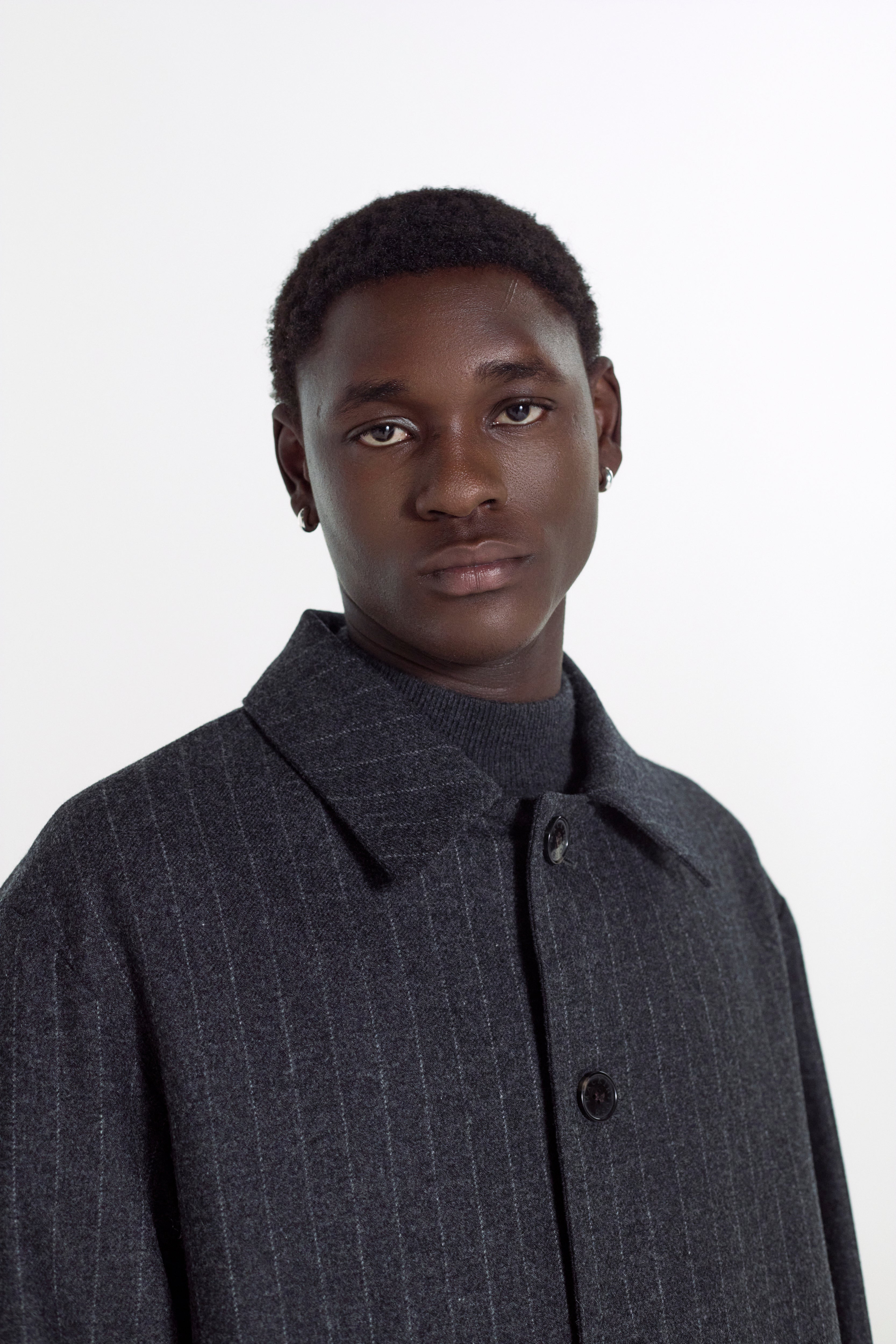 Humbie Chalkstripe Wool Coat - 4