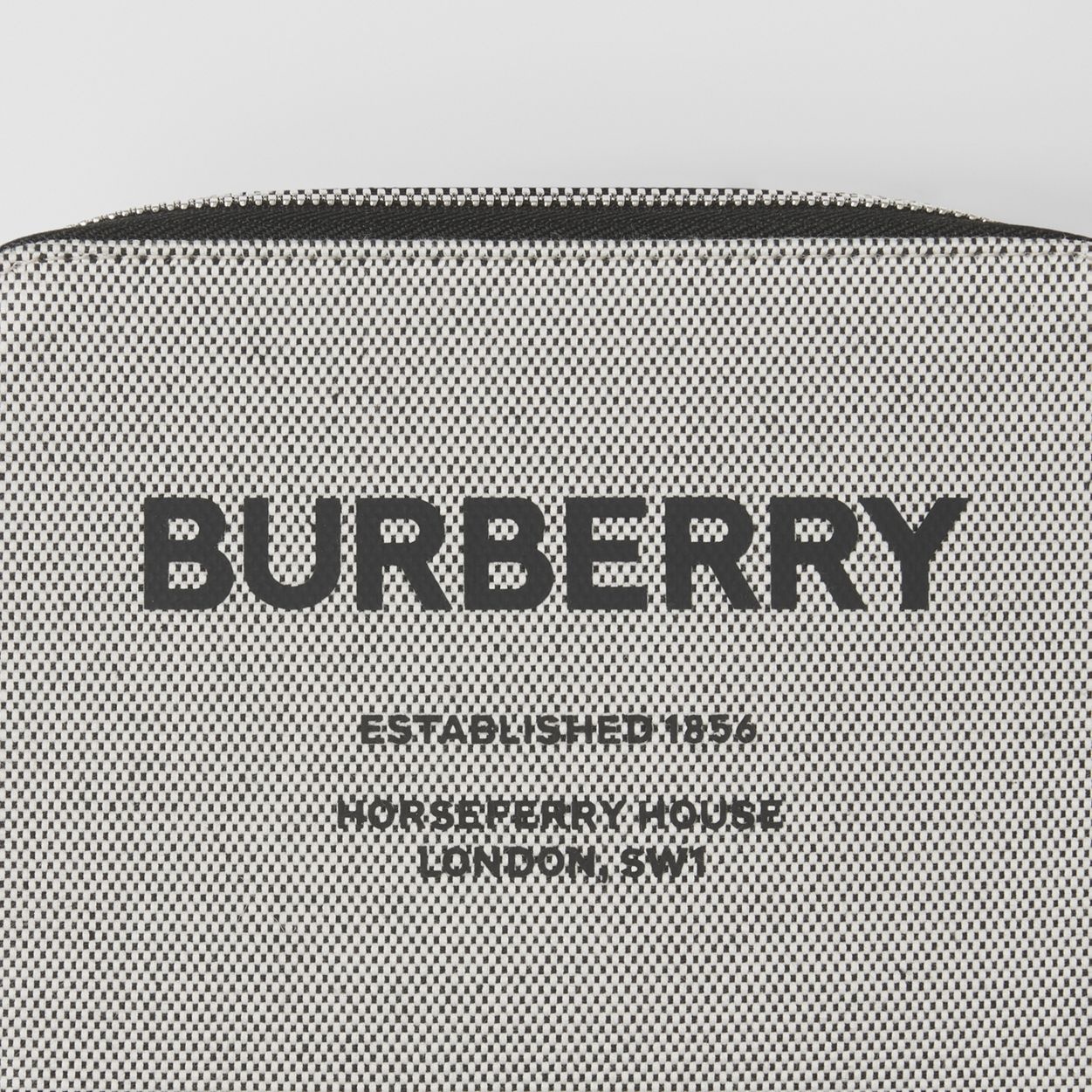 Horseferry Print Canvas and Leather Crossbody Bag - 2
