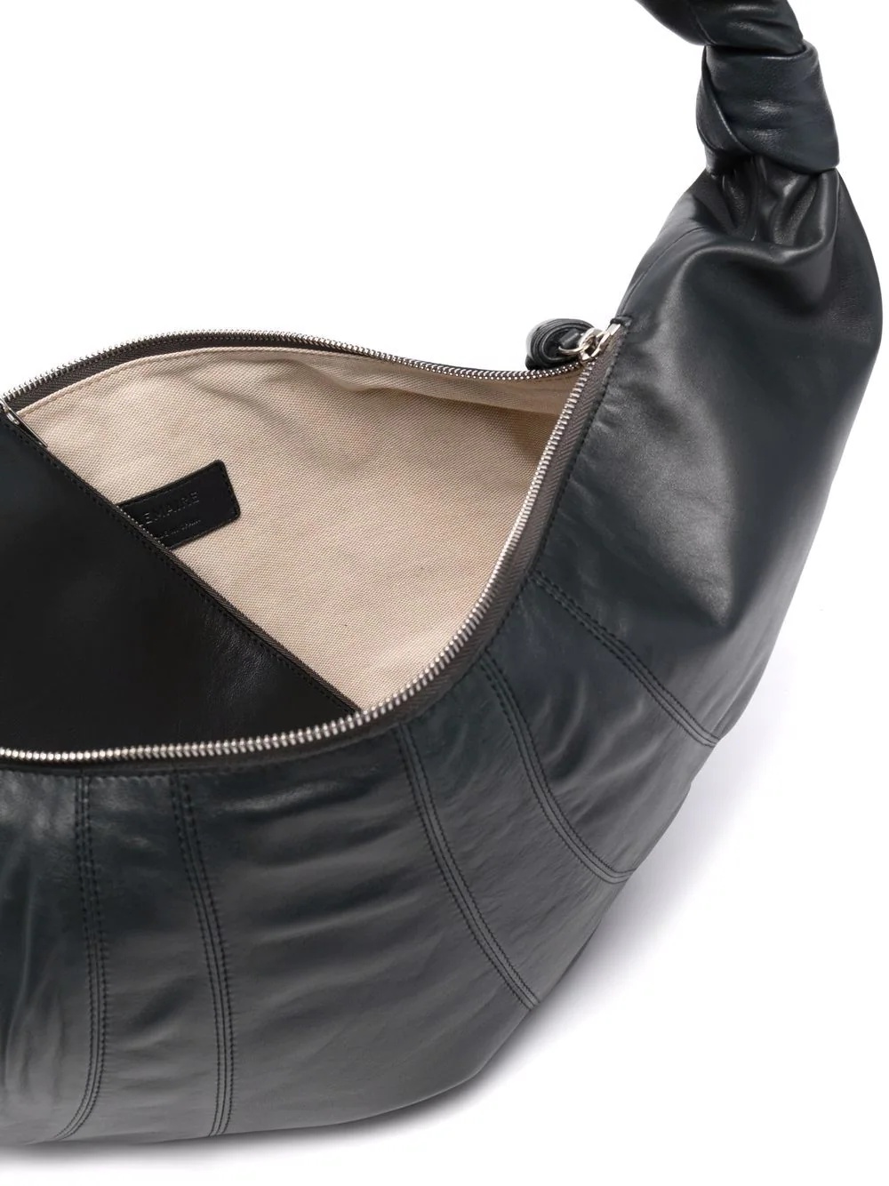Croissant leather shoulder bag - 6