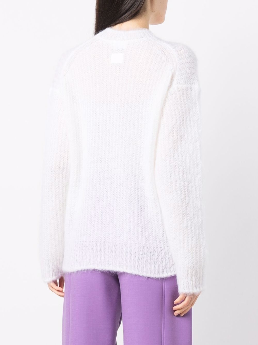 drop-shoulder knitted jumper - 4