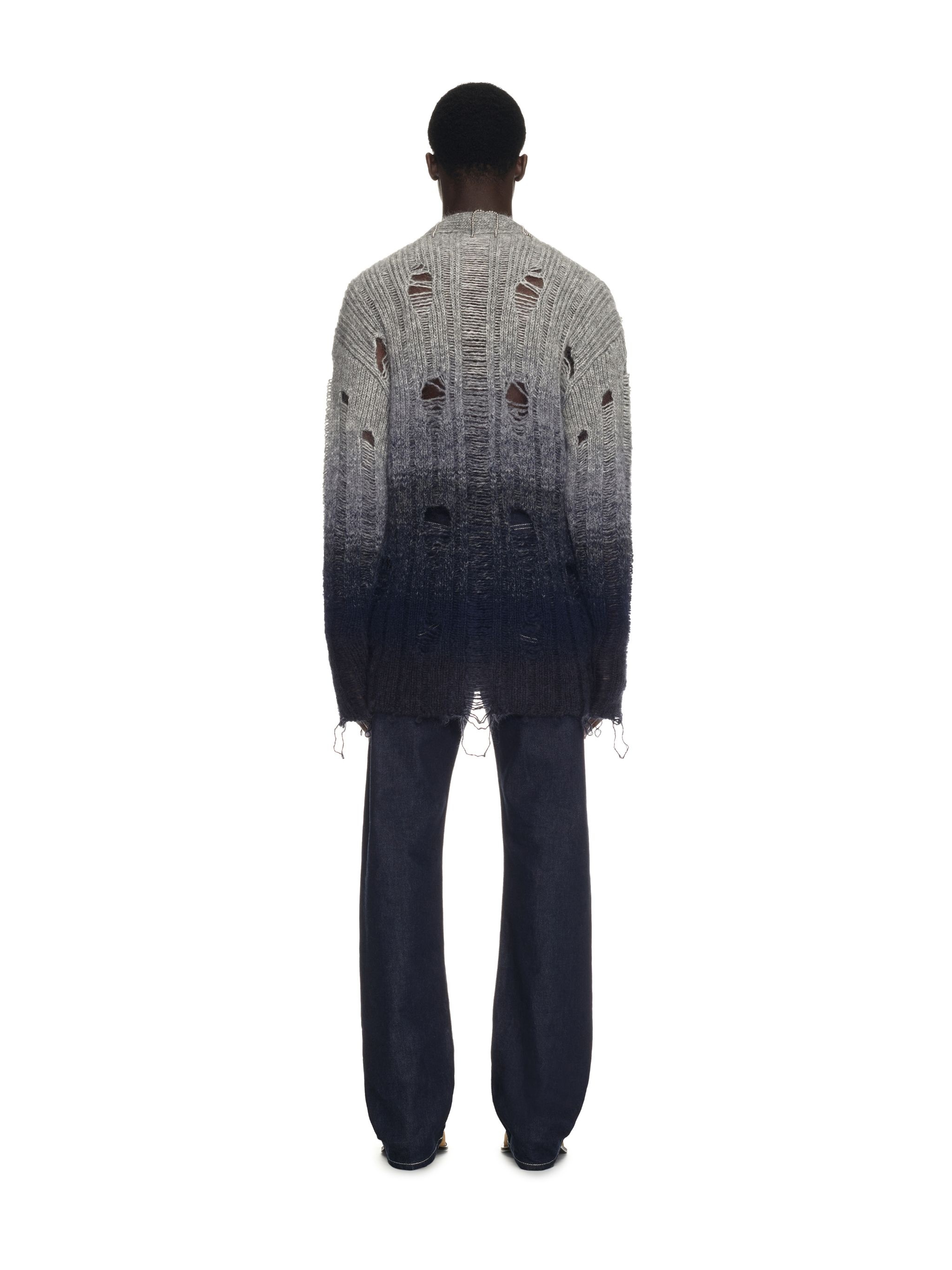 Punk Degradé Knit Cardigan - 4