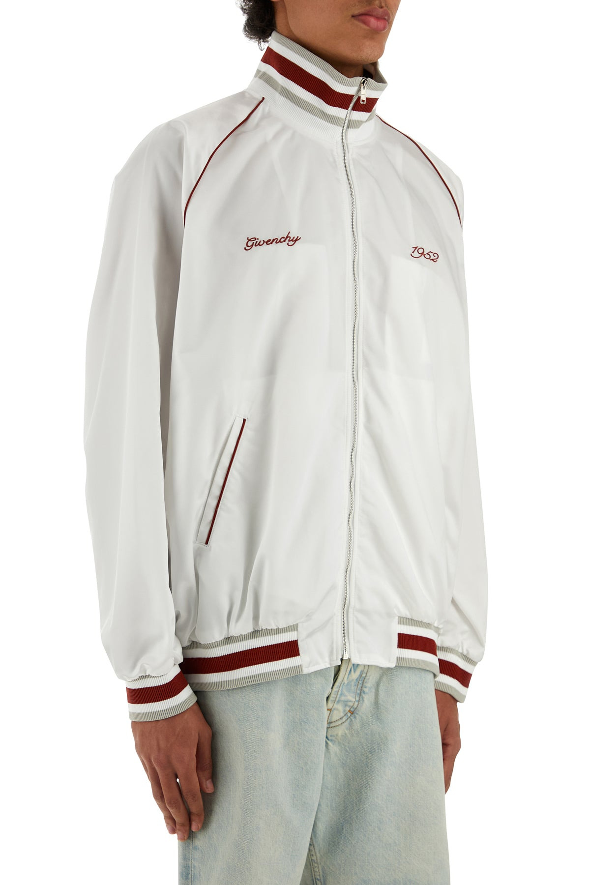 White nylon bomber jacket - 3