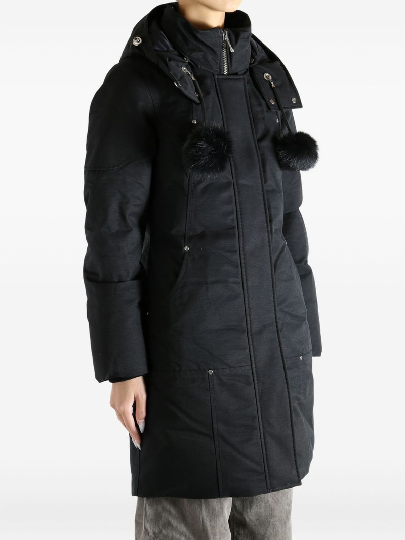 fur pompom hooded coat 3