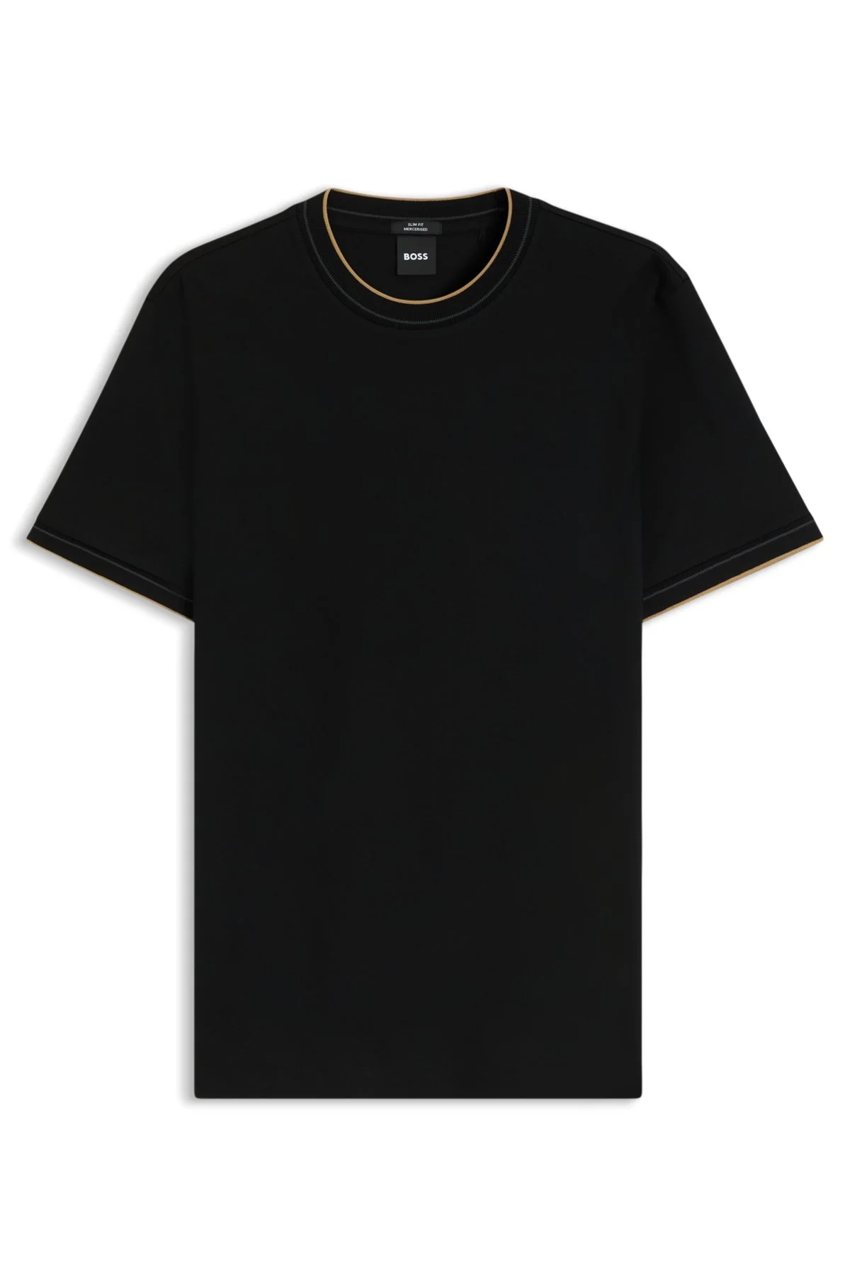 SLIM-FIT COTTON T-SHIRT WITH CREW NECK - 1