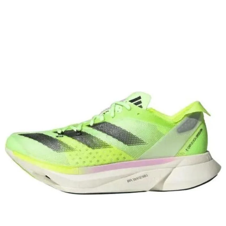 (WMNS) adidas Adizero Adios Pro 3 런닝 신발 'Aurora Black Zero Metalic Lucid Lemon' IG6429 - 1