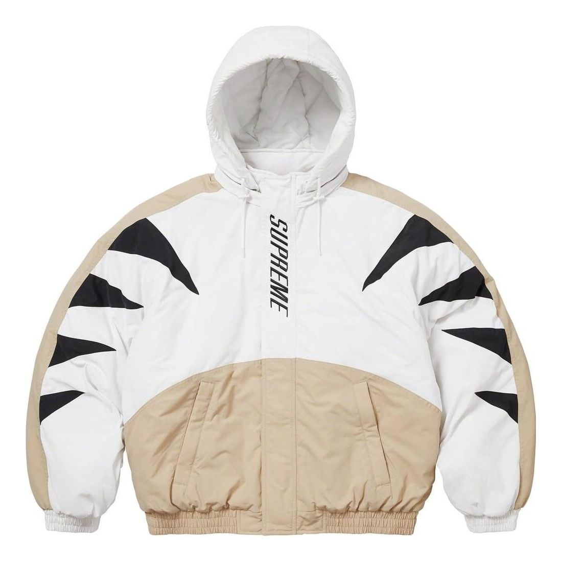 Supreme Wildcat Sideline Puffer Jacket 'White Black Beige' SUP-FW23-231 - 1