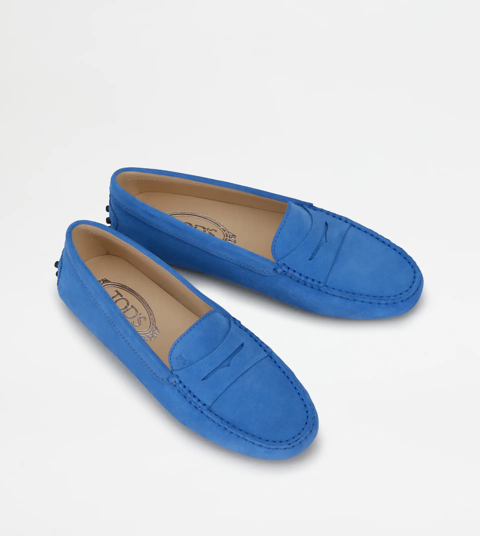 GOMMINO DRIVING SHOES IN SUEDE - BLUE - 3