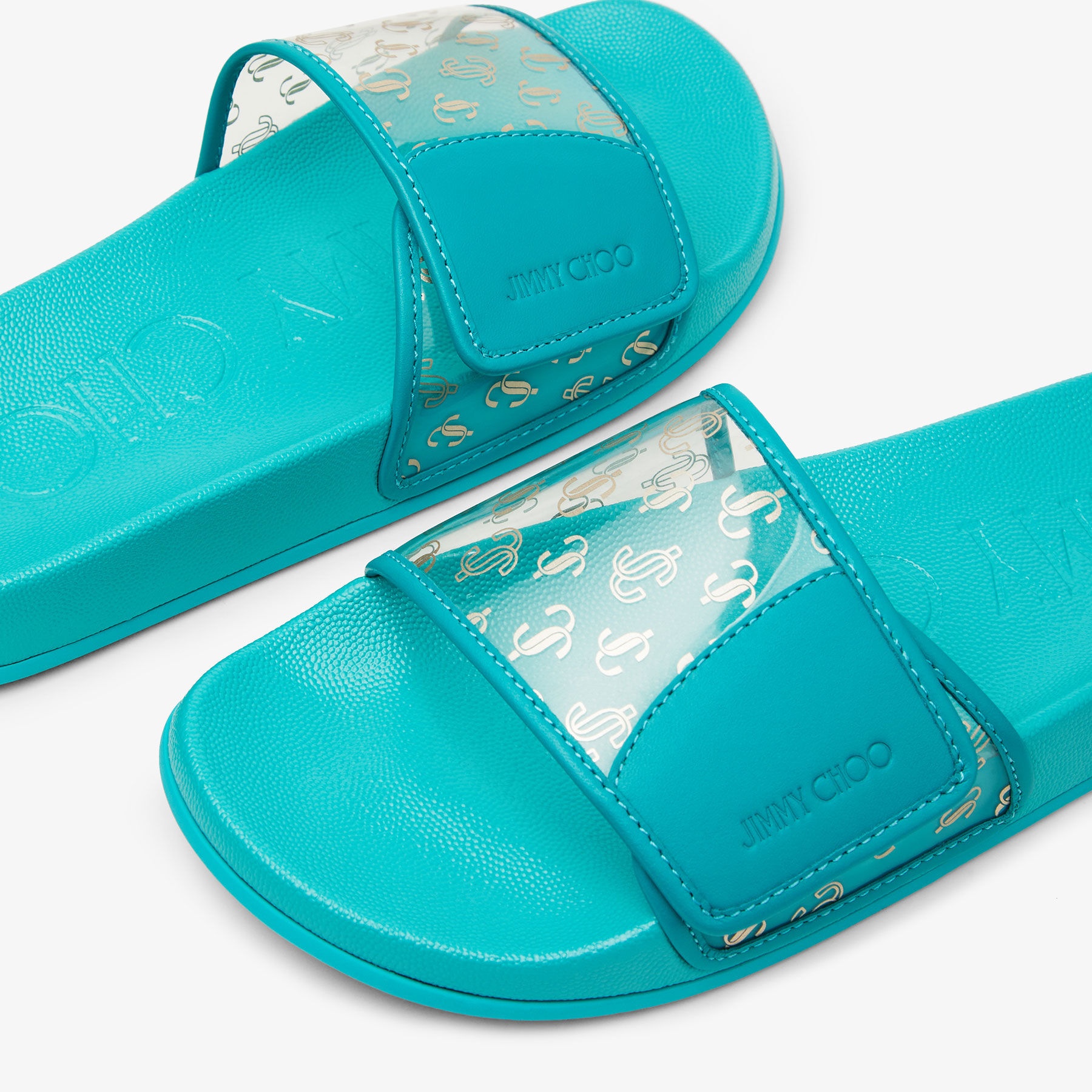 Fitz/F
Clear JC Plexi and Malibu Leather Slides - 4