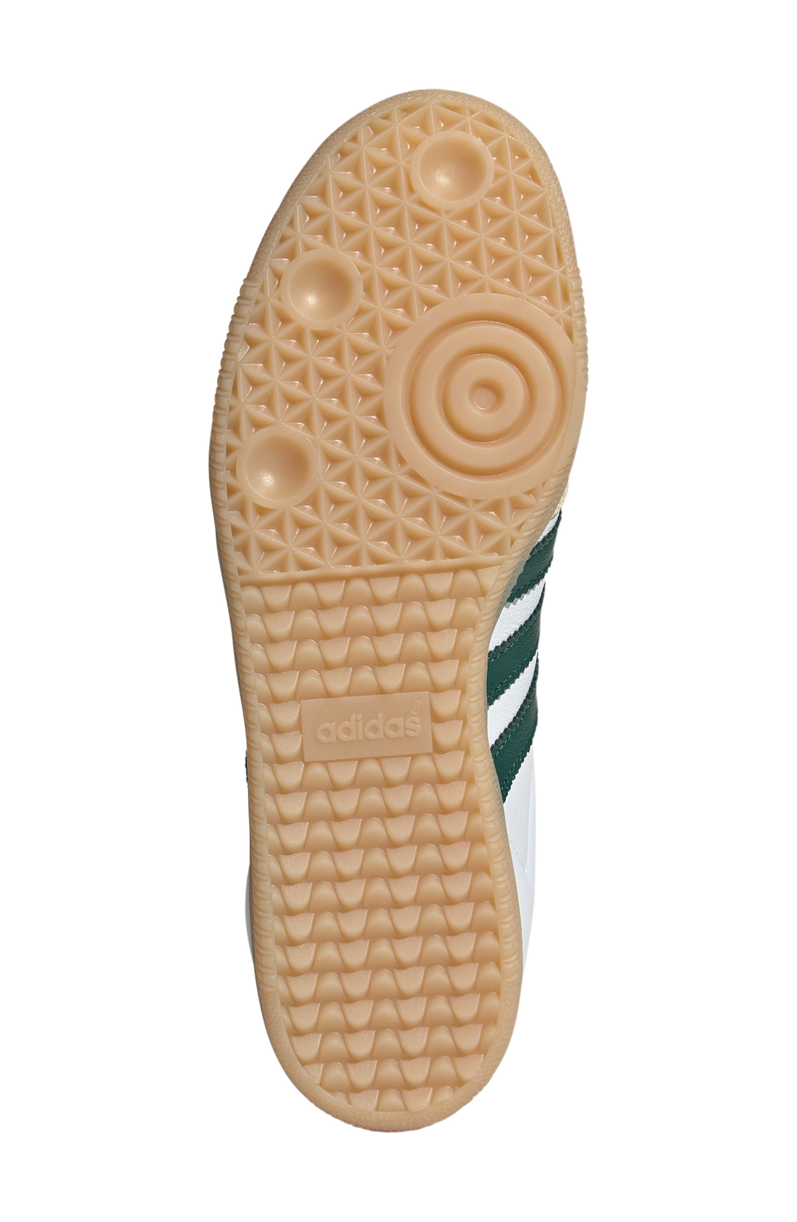 adidas Samba OG Sneaker in White/green/Gum at Nordstrom - 5
