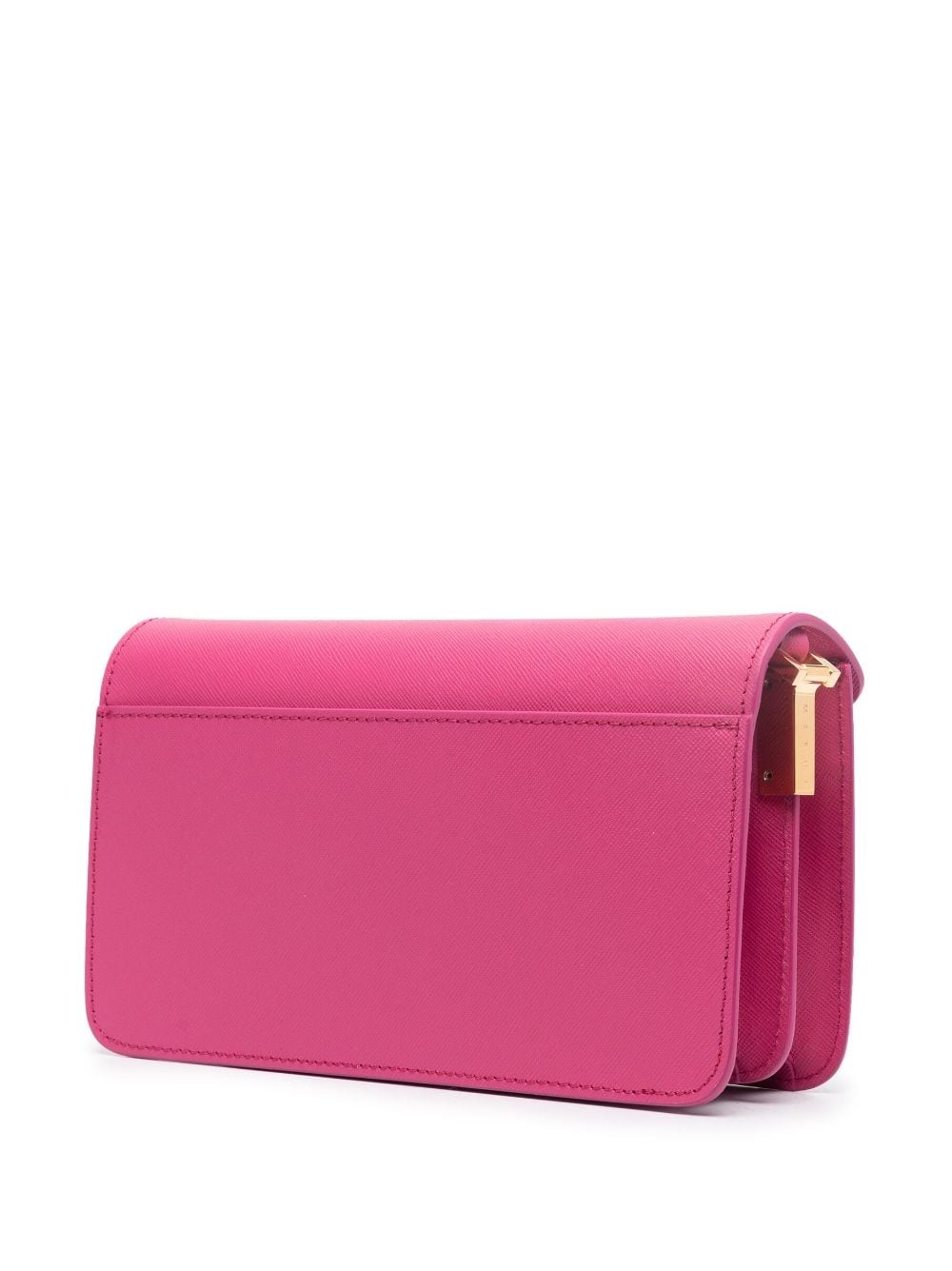 textured-finish leather shoulder bag - 3