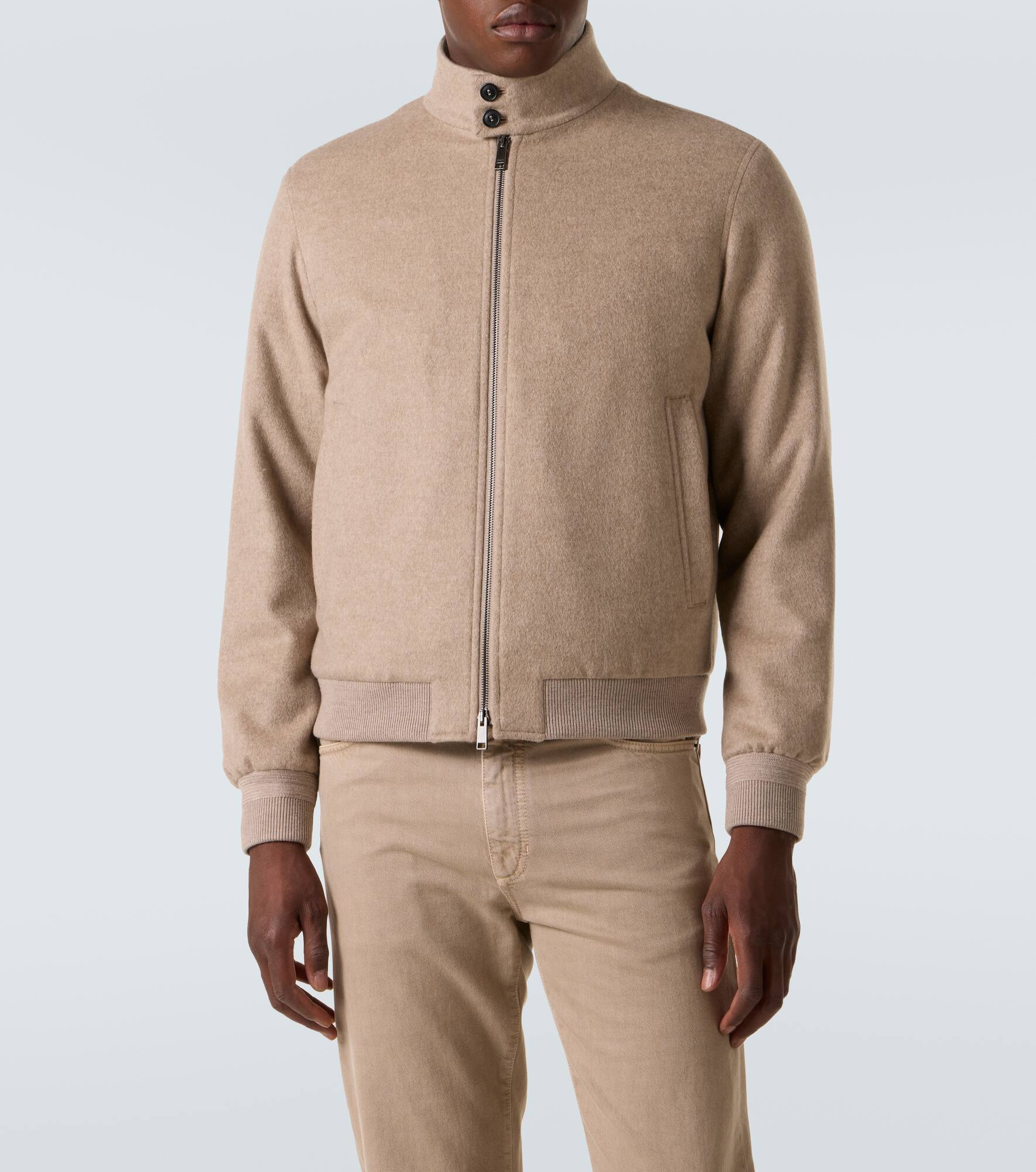 Cashmere bomber jacket - 3