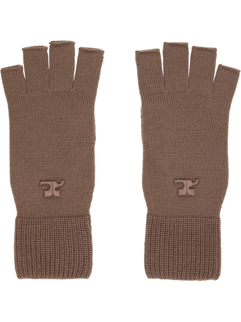 Brown AC Wool Gloves 1