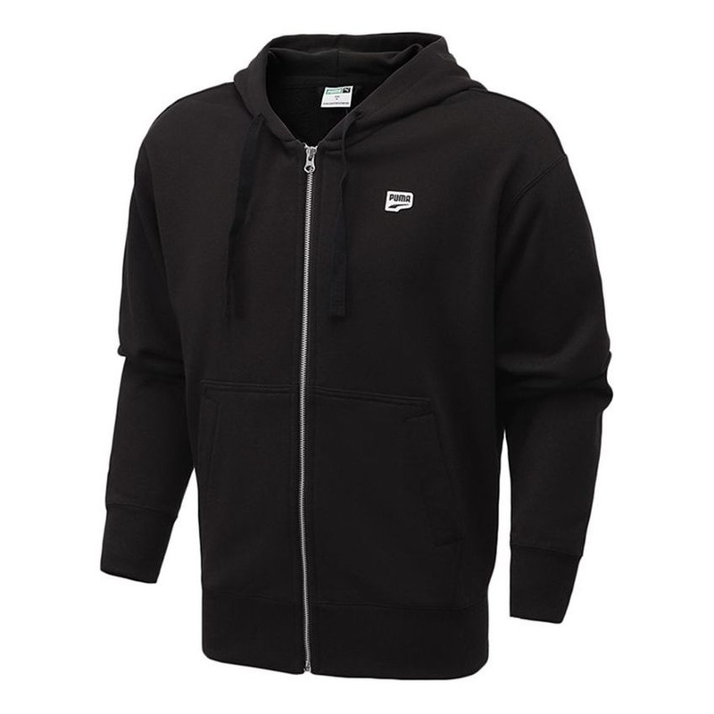 PUMA Downtown Hooded Jacket 'Black White' 531427-01 - 1
