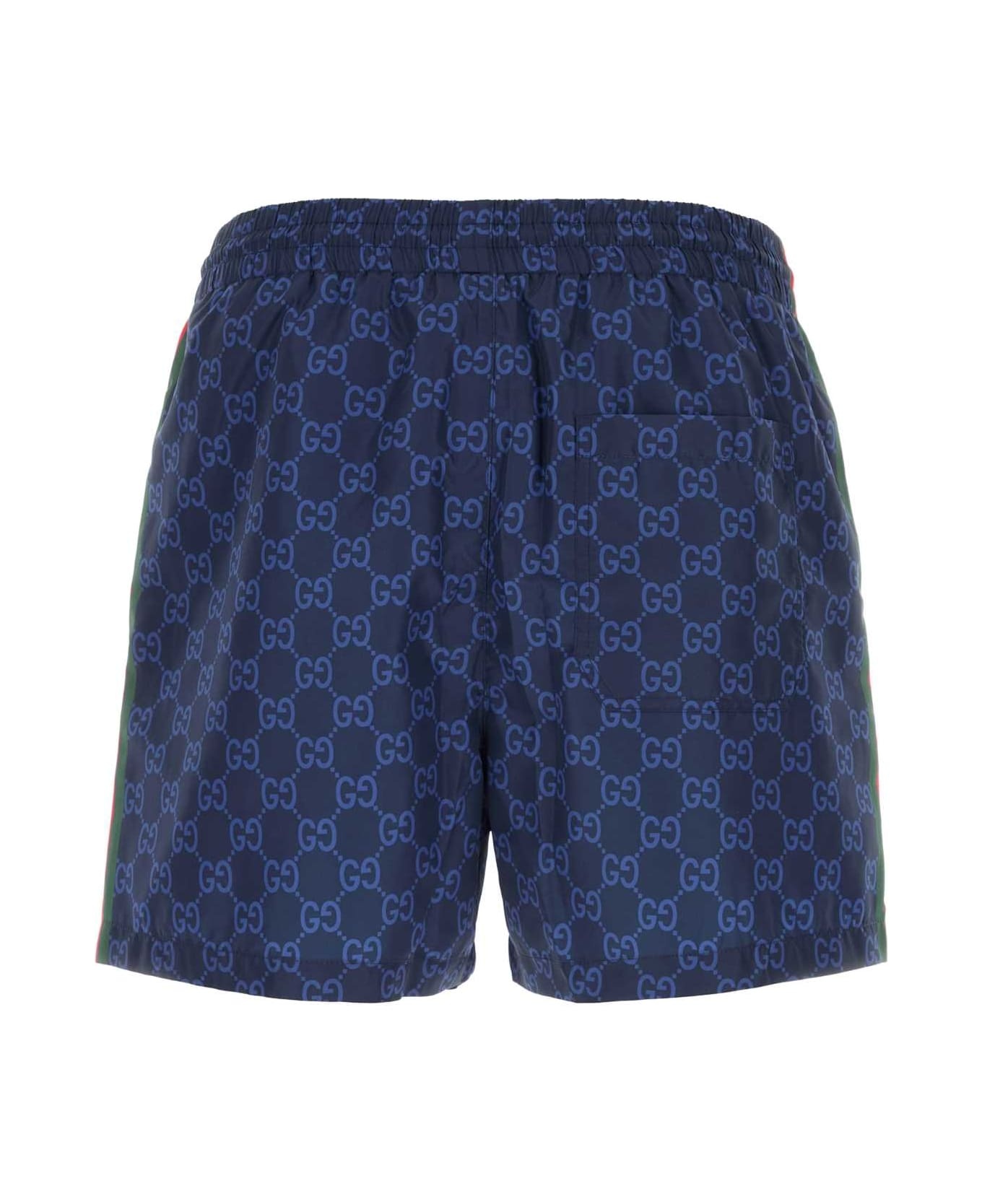 Printed Polyester Swimming Shorts - 2