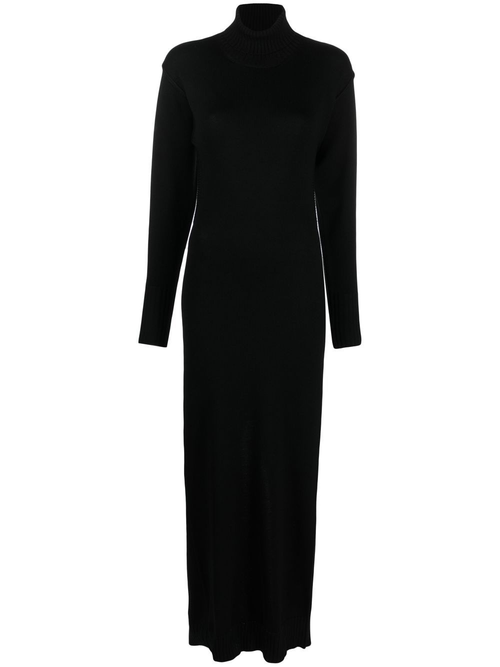 backless long-sleeved maxi dress - 1