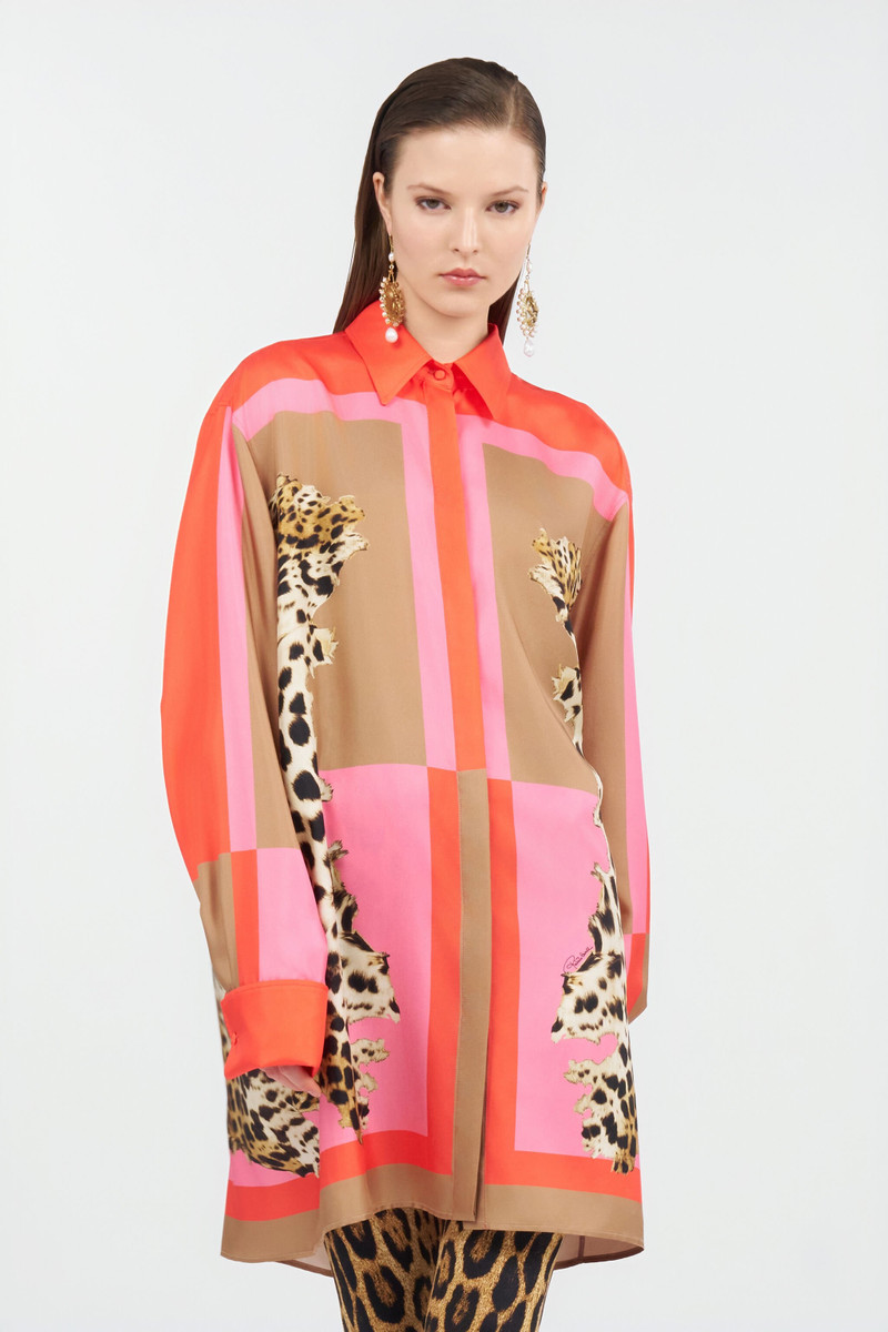 Cavalli Pop Print Silk Dress 3
